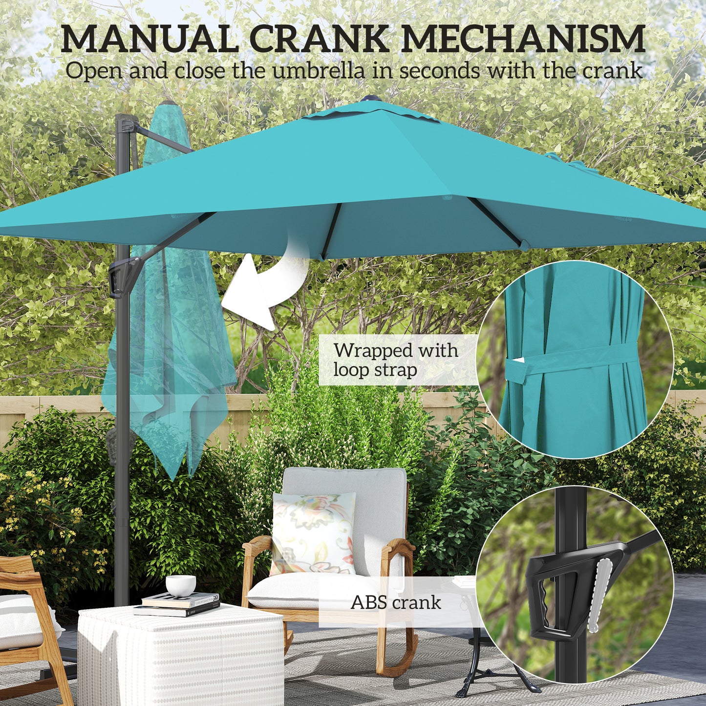 Patio Offset Parasol Umbrella