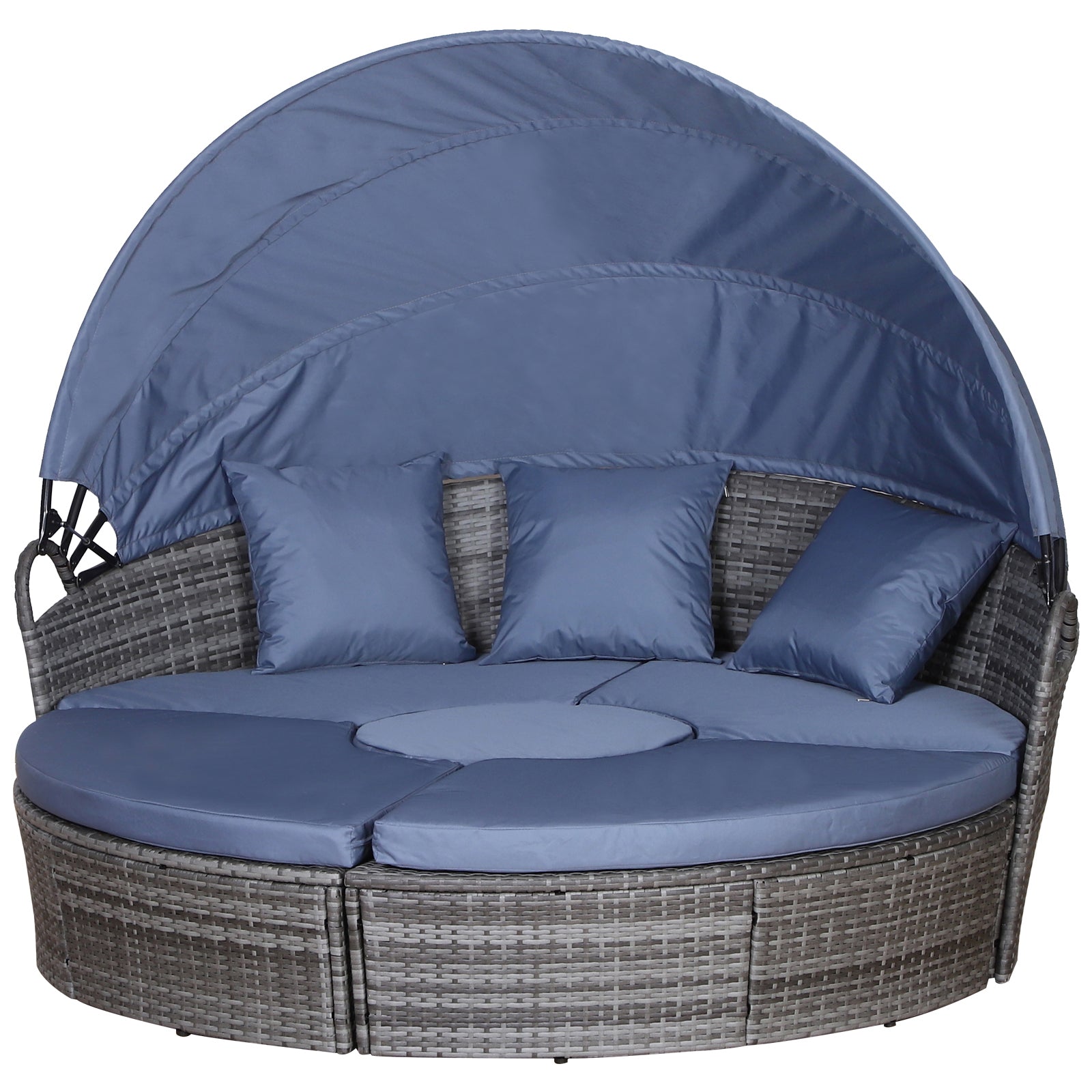 Outdoor PE Rattan Garden Furniture with Cushioned
