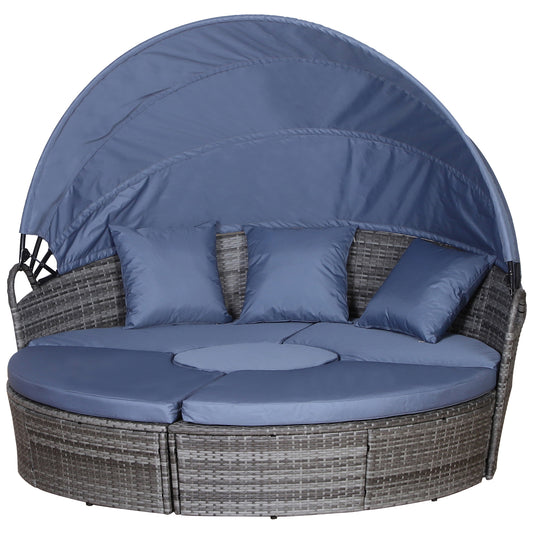 Outdoor PE Rattan Garden Furniture with Cushioned