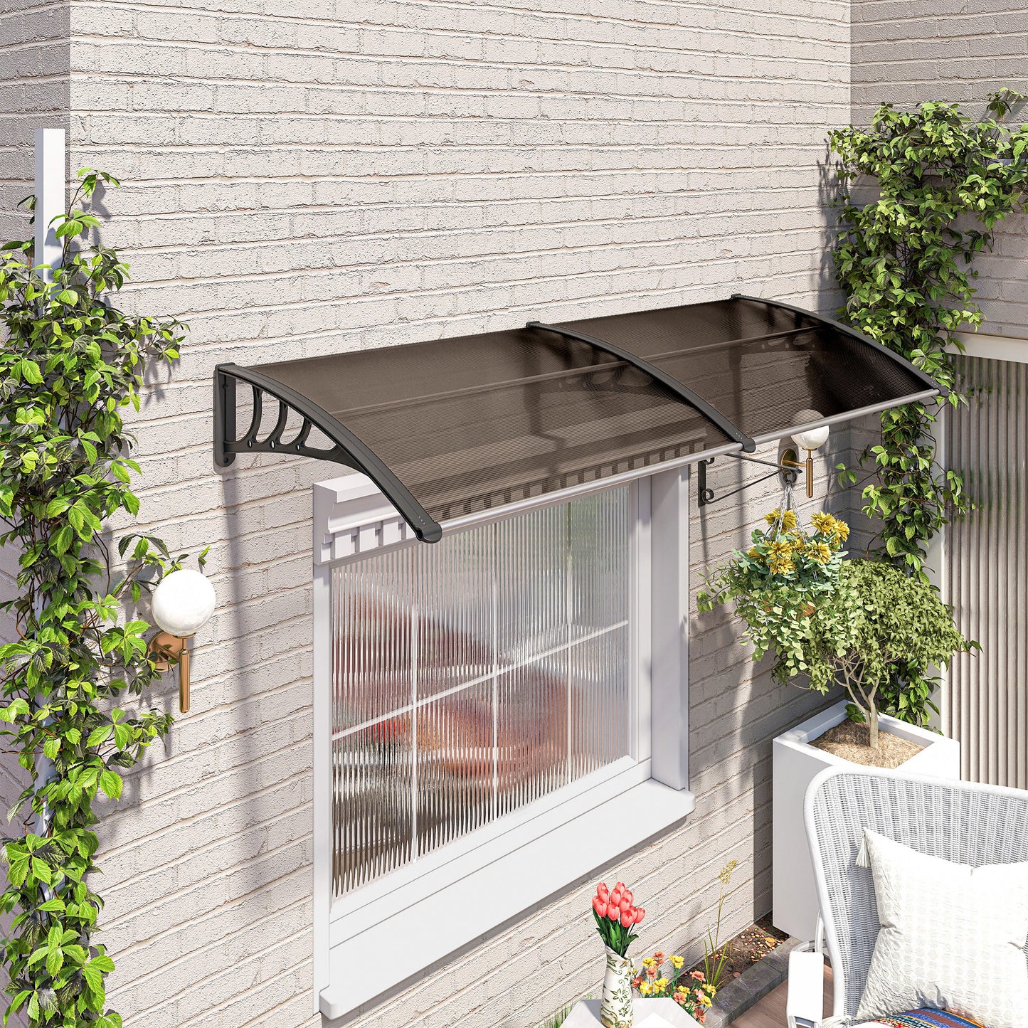 Front Door Canopy, Waterproof Outdoor Awning