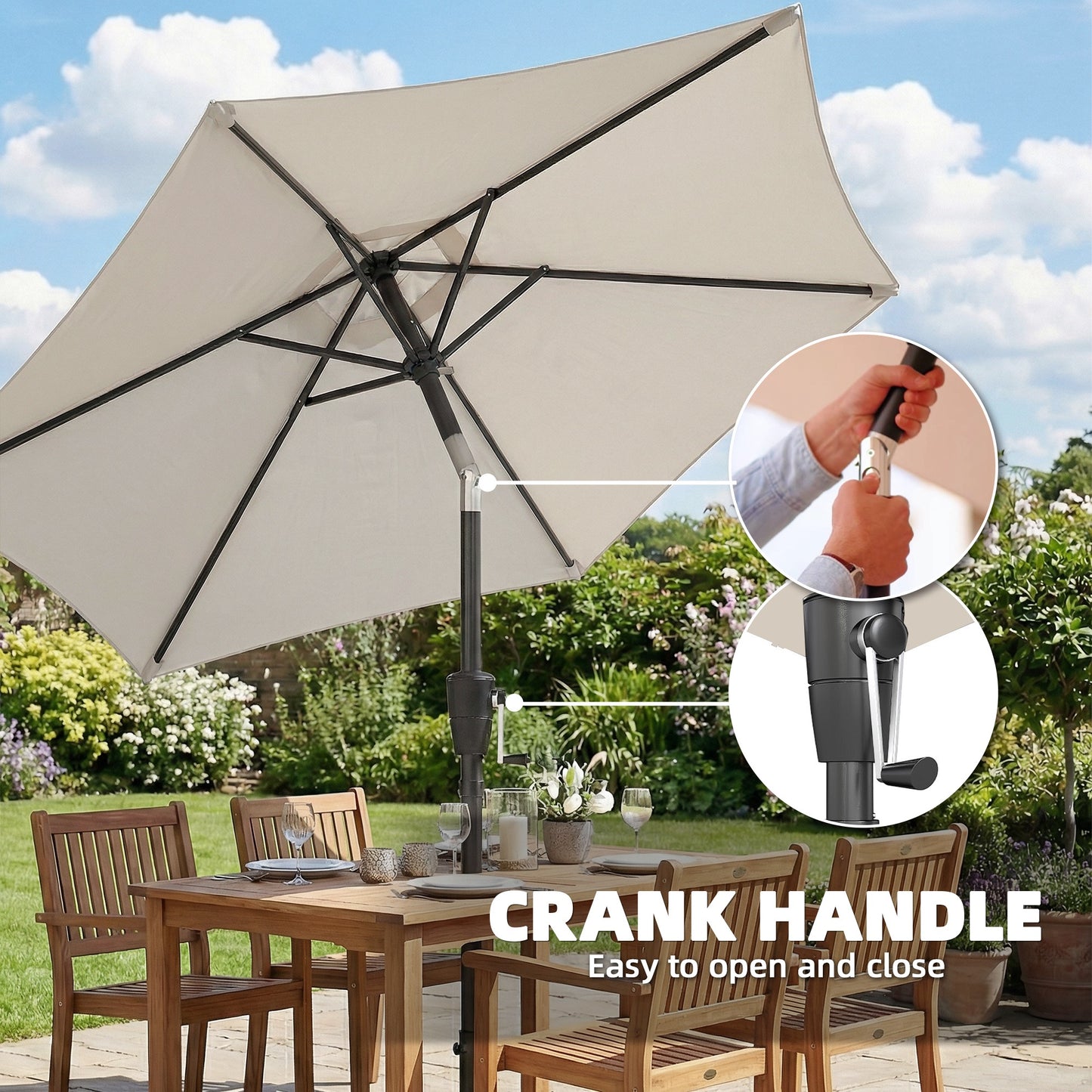 2m Garden Parasol Umbrella (1)