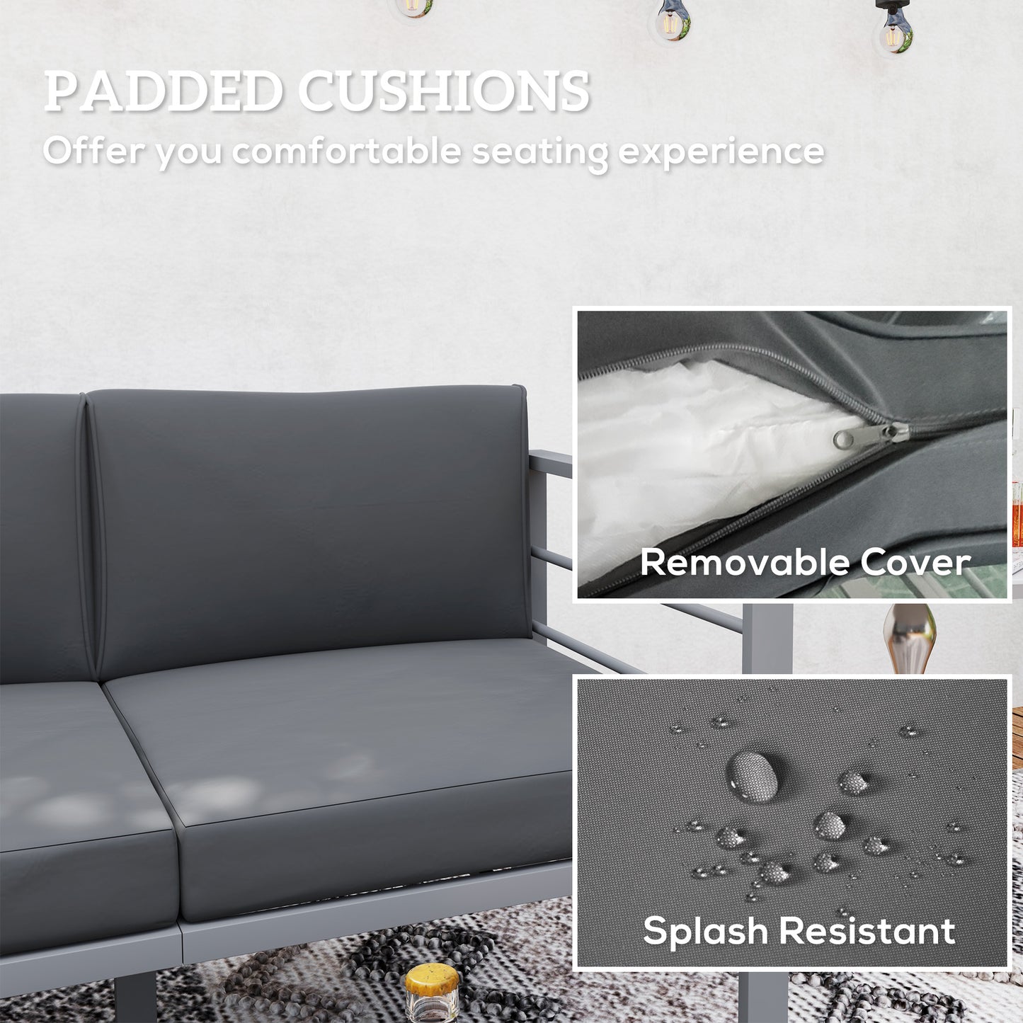 4 Piece Garden Furniture Set