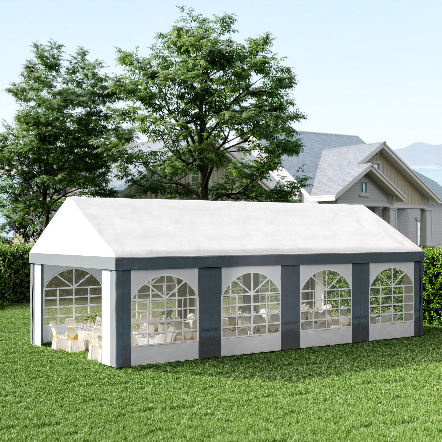 8m x 4m Marquee Gazebo with Sides