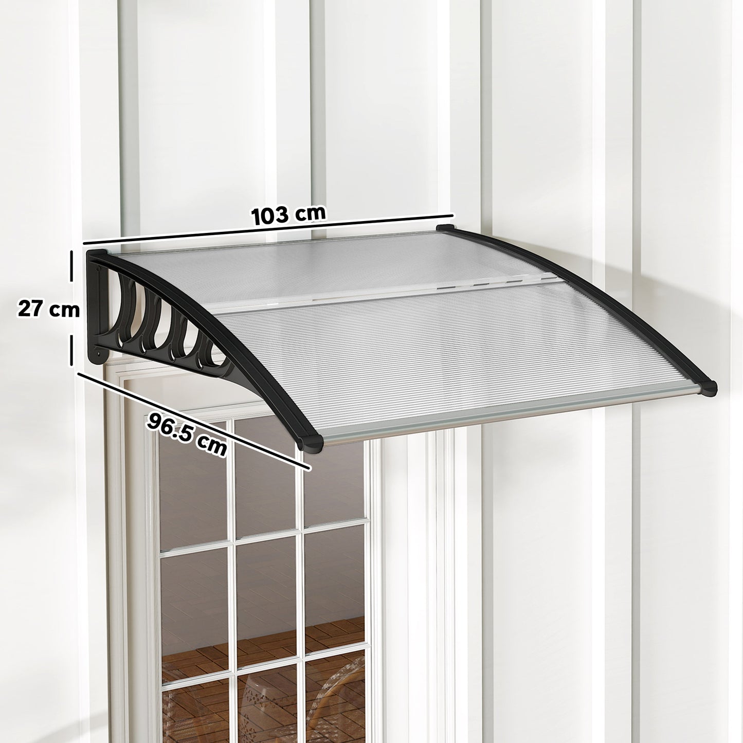 Front Door Canopy, Outdoor Awning, Rain Shelter for Window