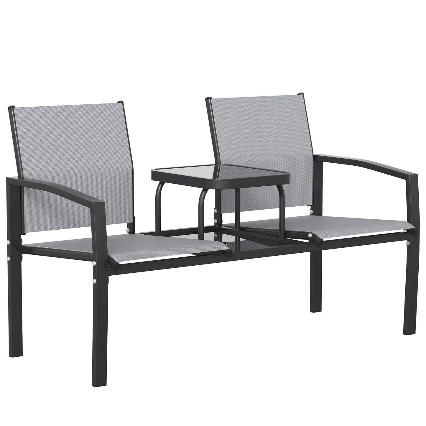 Garden Love Seat, 2 Seater Jack and Jill Loveseat Companion Seat