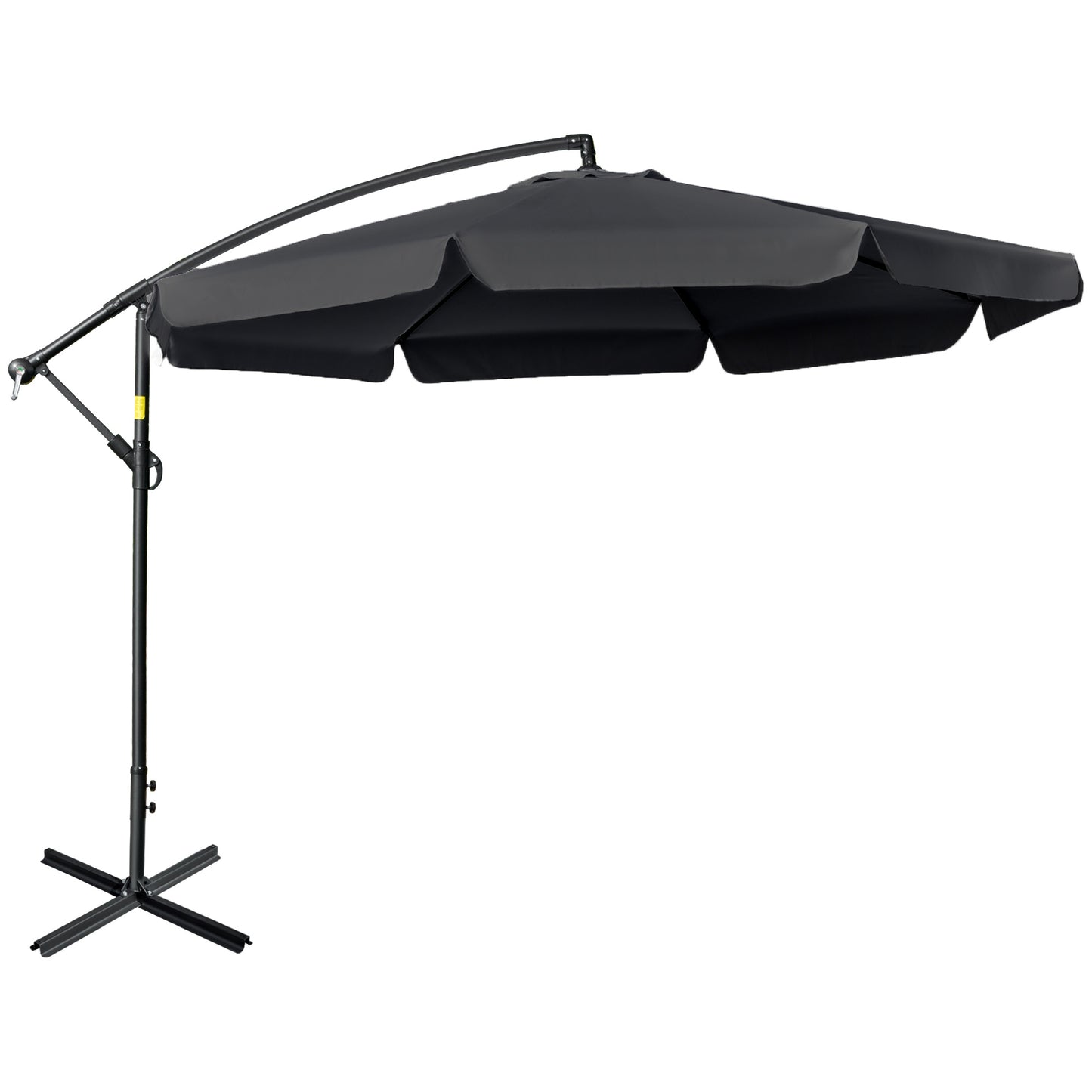 2.7m Garden Banana Parasol Cantilever Umbrella with Crank Handle