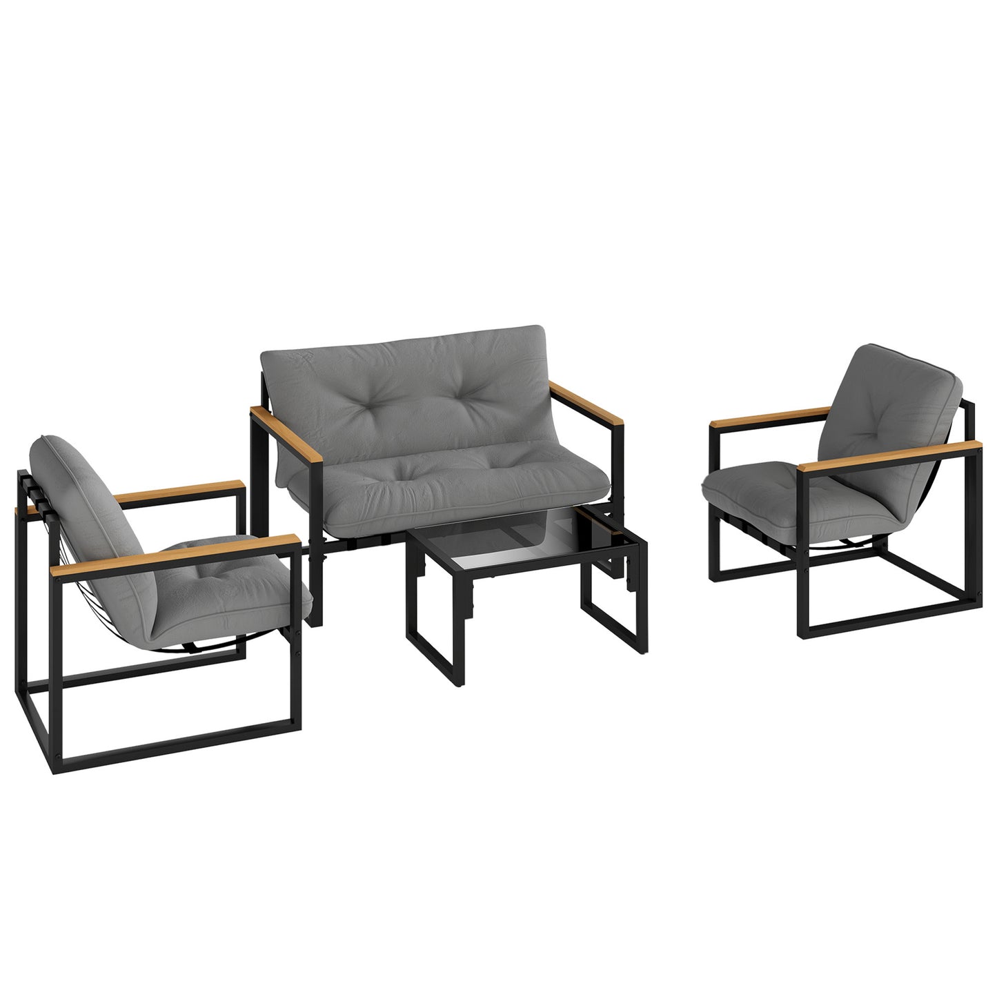 Garden Furniture Set, 4 Piece Indoor Outdoor Conservatory