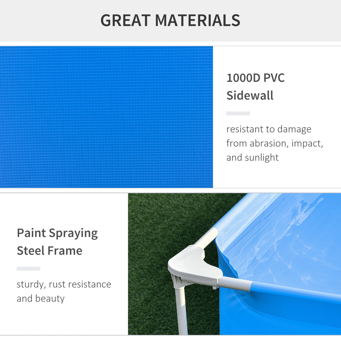 Steel Frame Pool with Filter Pump, Filter Cartridge
