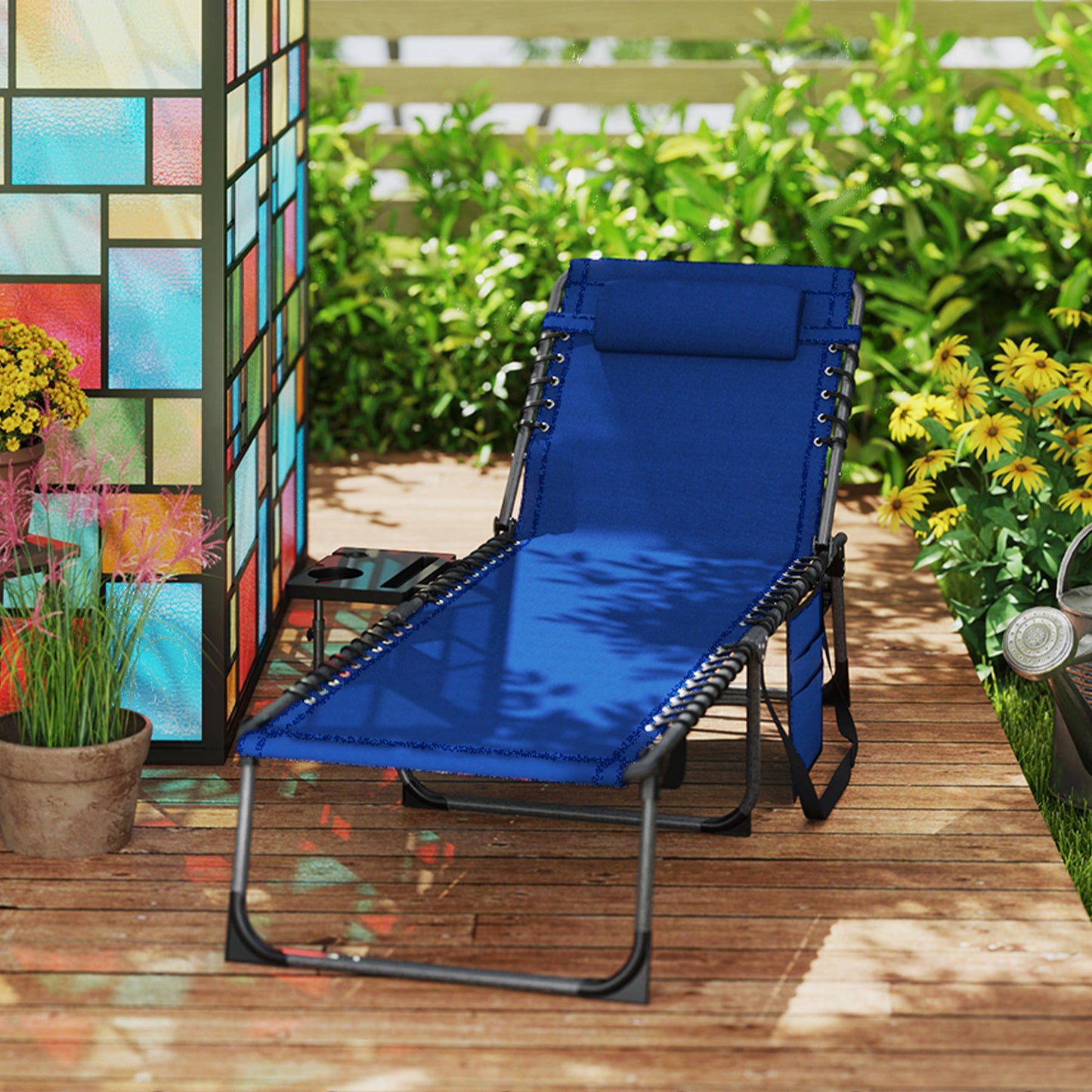 Five-Position Reclining Sun Lounger (2)