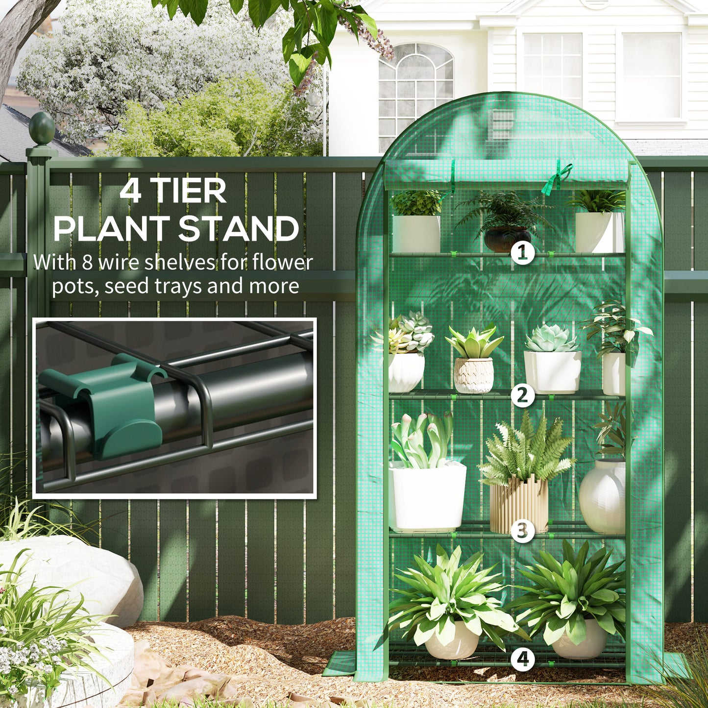 Four Shelf Mini Greenhouse