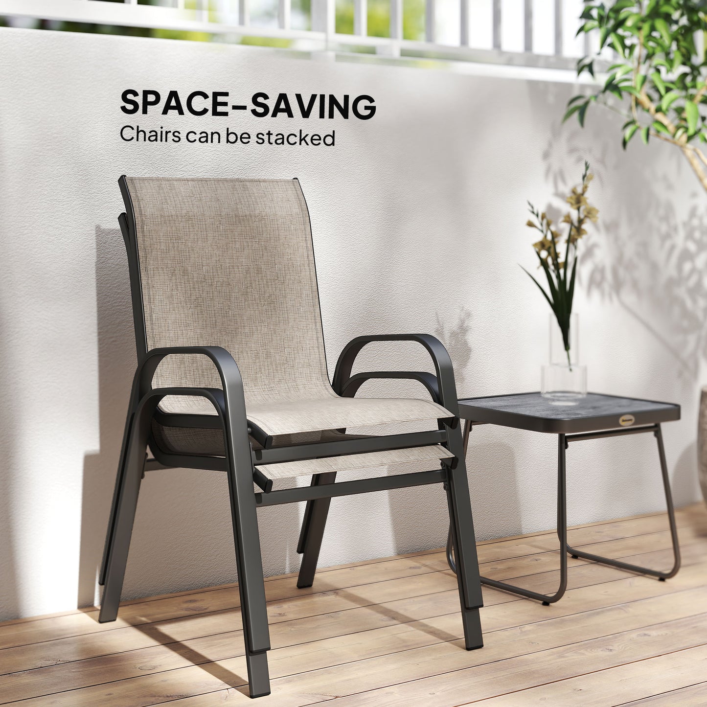 3 Pieces Outdoor Bistro Set
