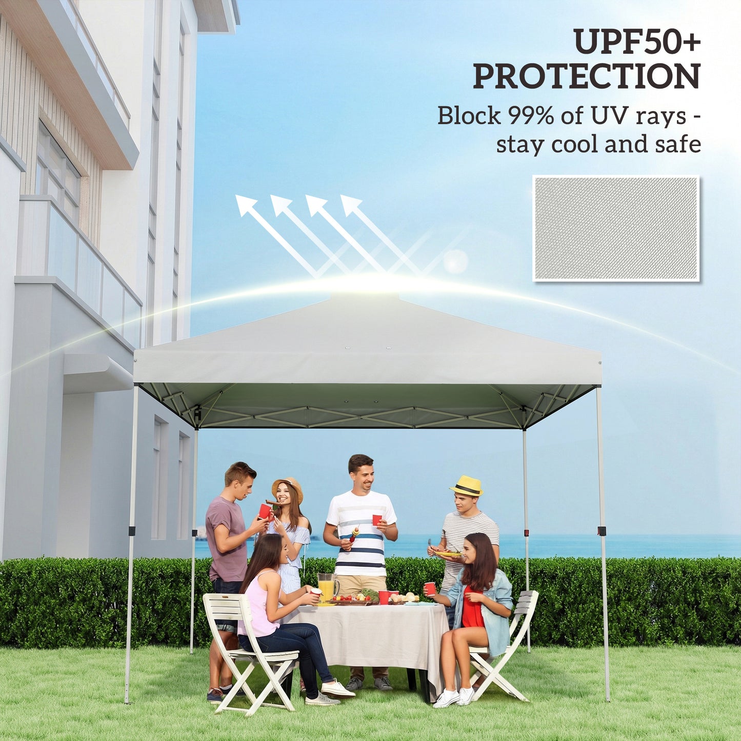 Gazebo Roof Replacement UV50+ Waterproof Pop Up Canopy Cover
