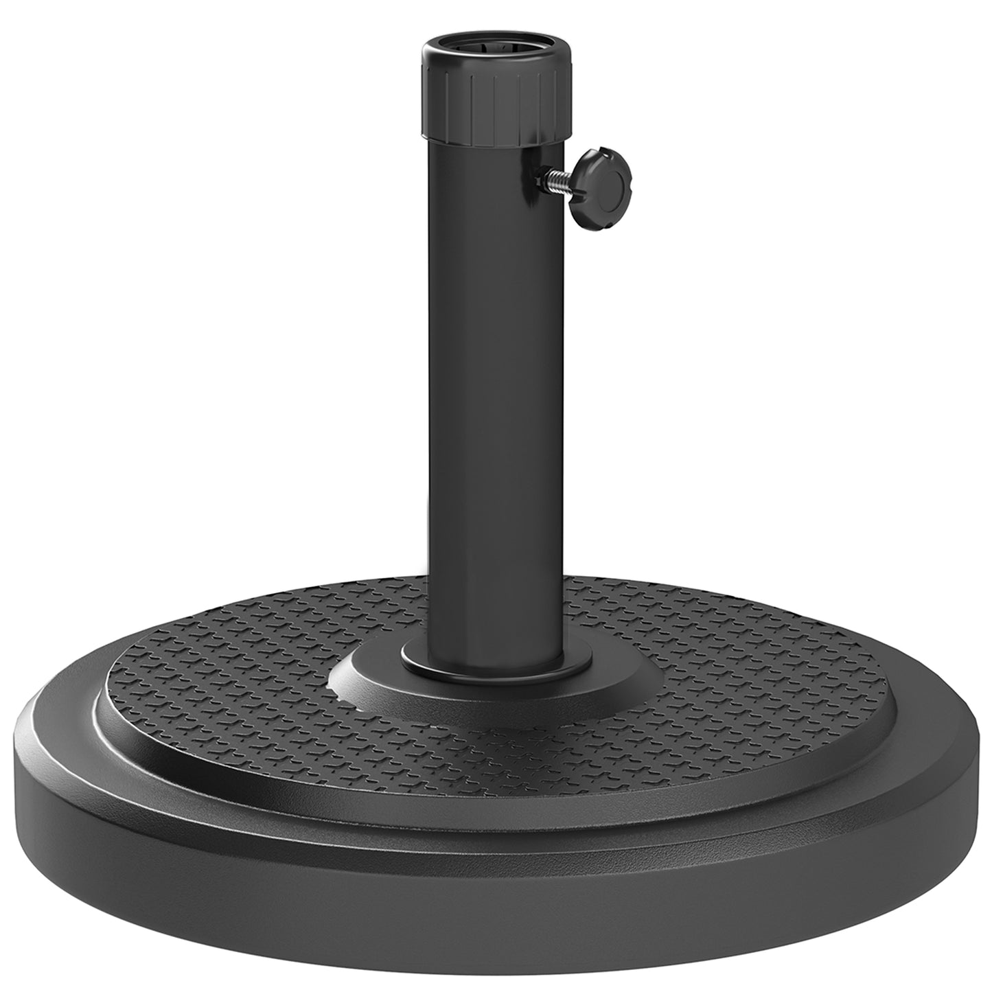 22kg Garden Parasol Base, Round HDPE Sun Umbrella Base