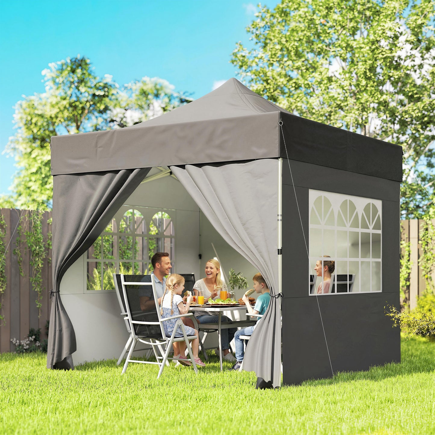 3 x 3 m Pop Up Gazebo with Sidewalls