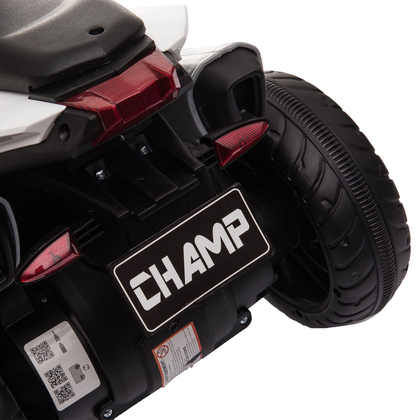 Kids Electric Motorcycle Ride-On Toy, with Three Wheels, Music, Horn