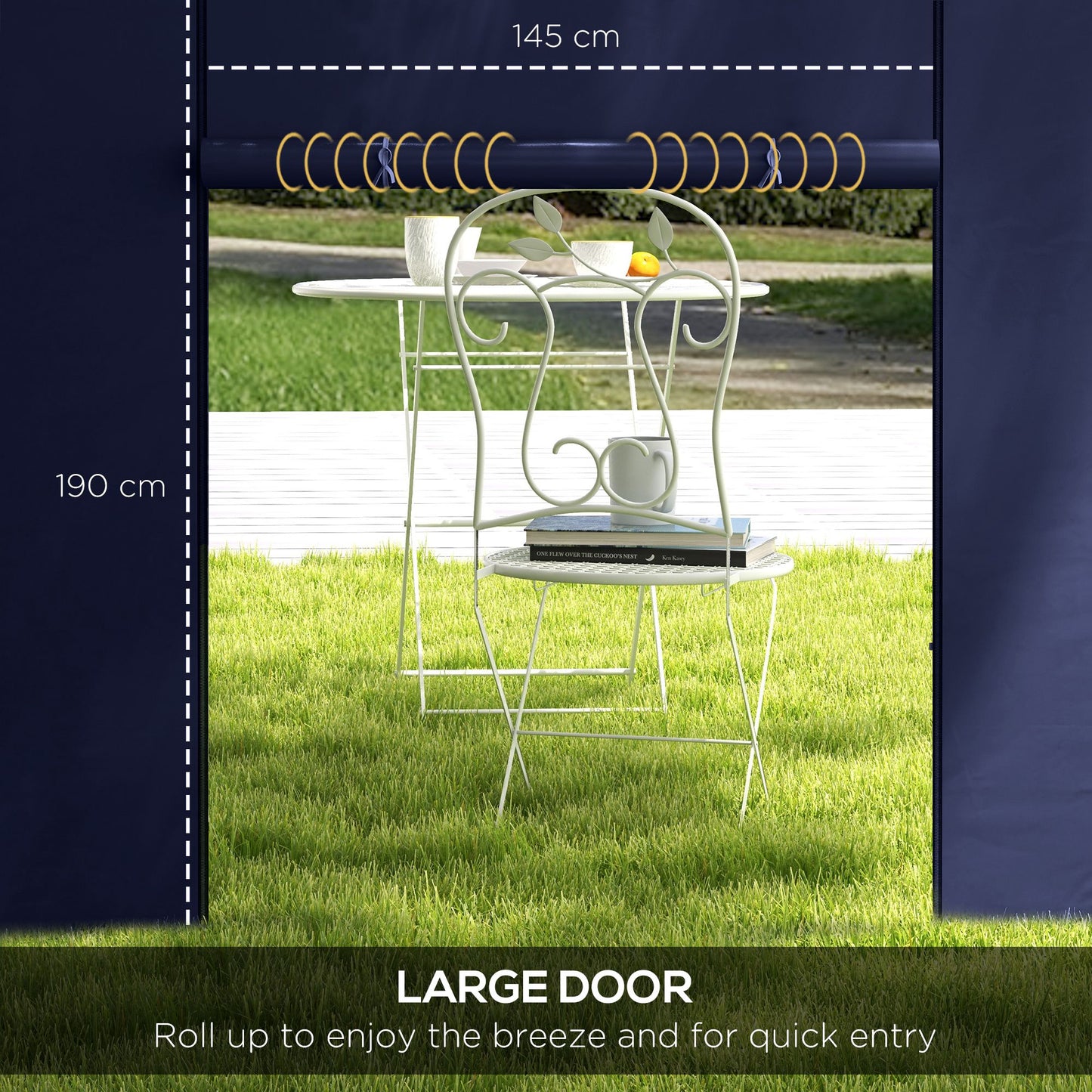 Set of Two 195 x 295cm Replacement Gazebo Side Walls