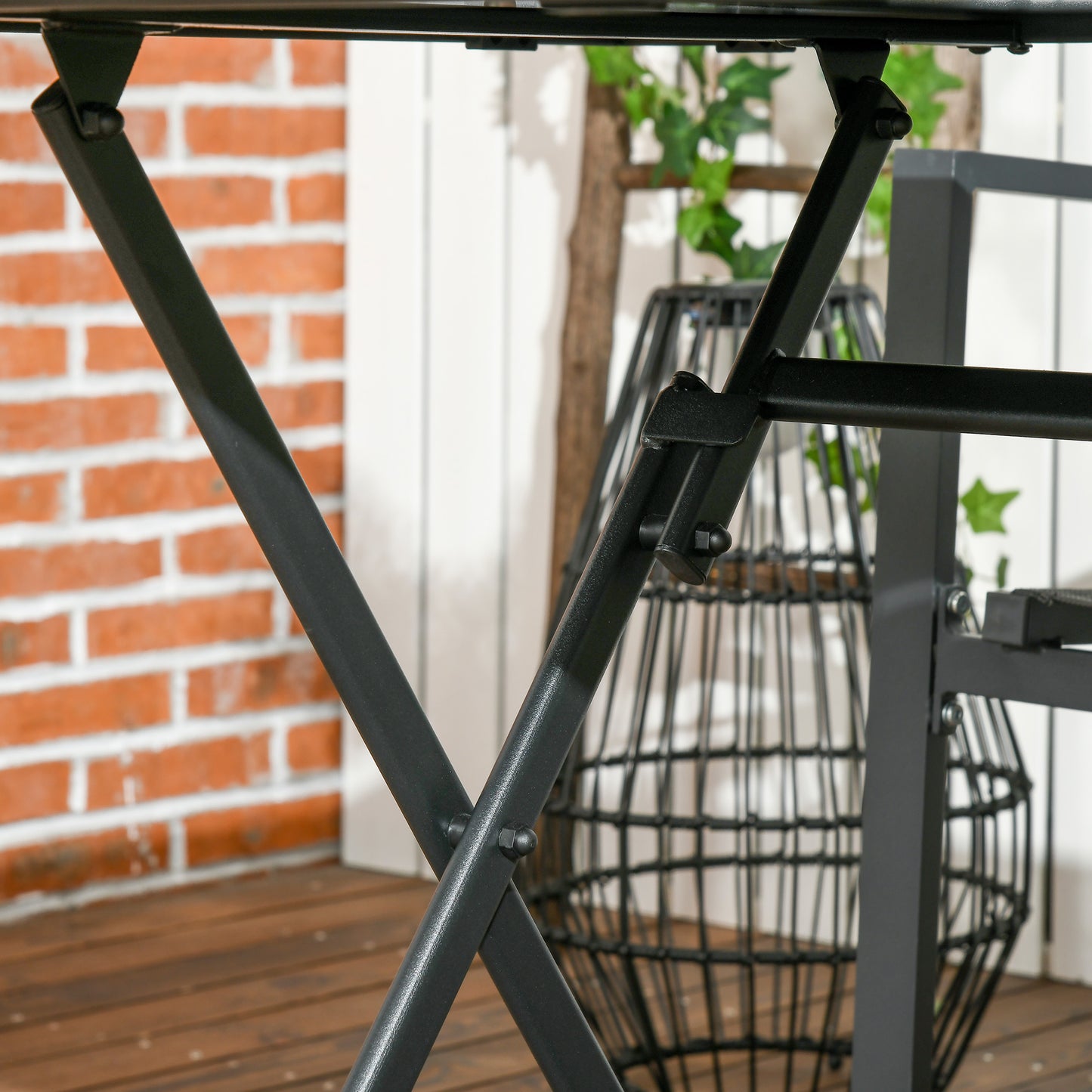 Folding Outdoor Dining Table for 6