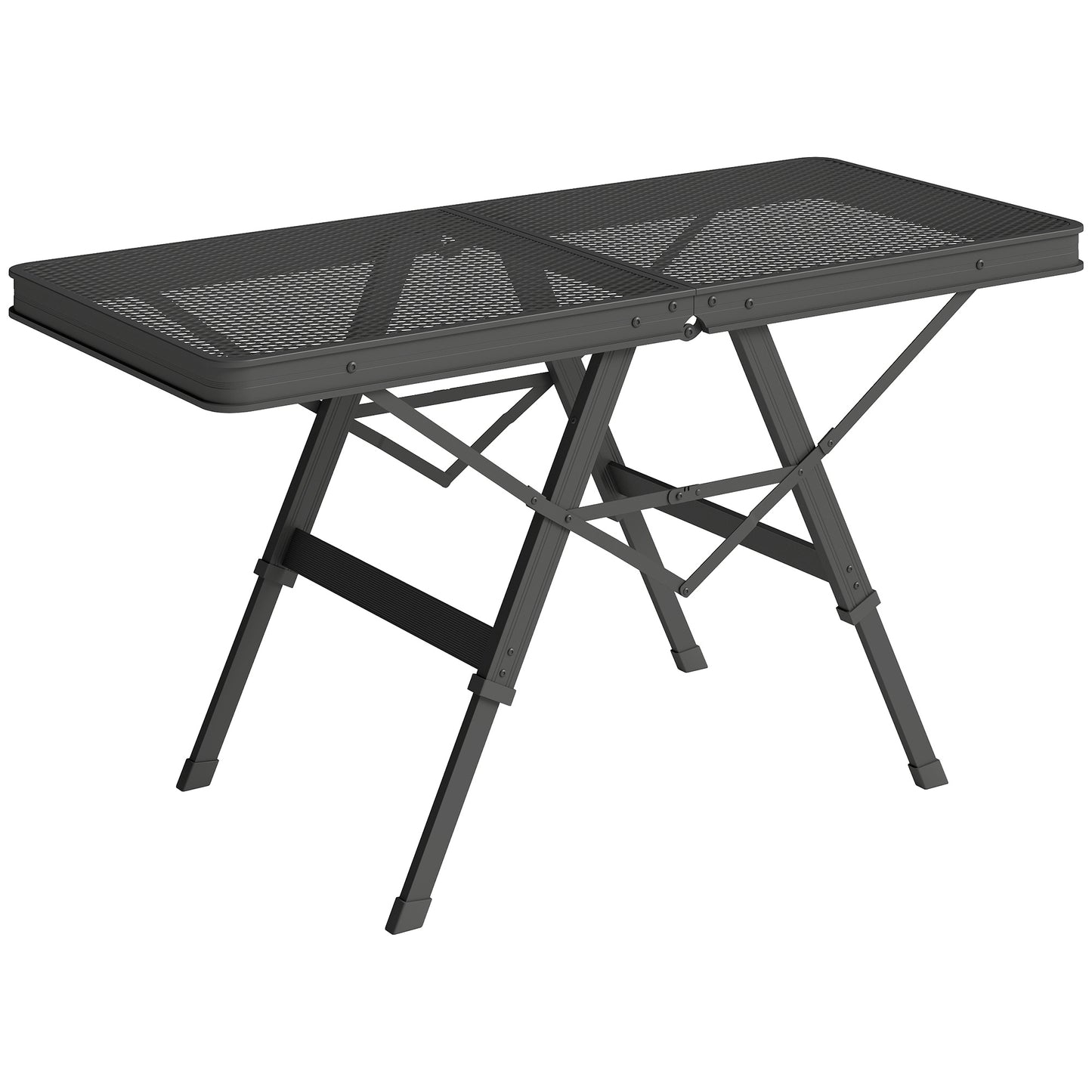 3 ft Folding Camping Table w/ Adjustable Heights