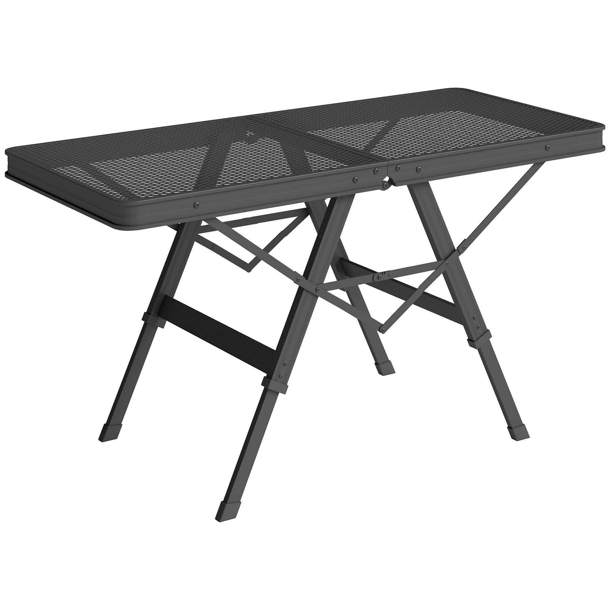 3 ft Folding Camping Table w/ Adjustable Heights
