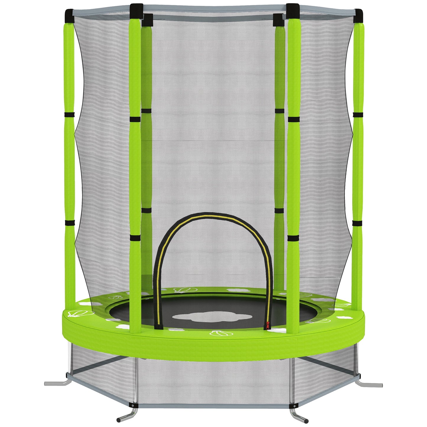4.6ft Toddler Trampoline w/ Safety Enclosure Net