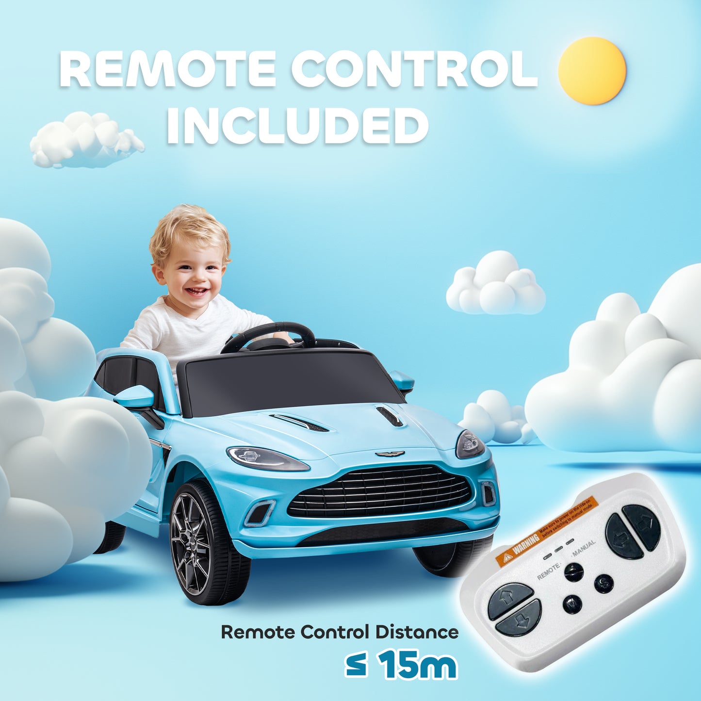 Aston Martin DBX Licensed Battery Powered Kids Electric Car