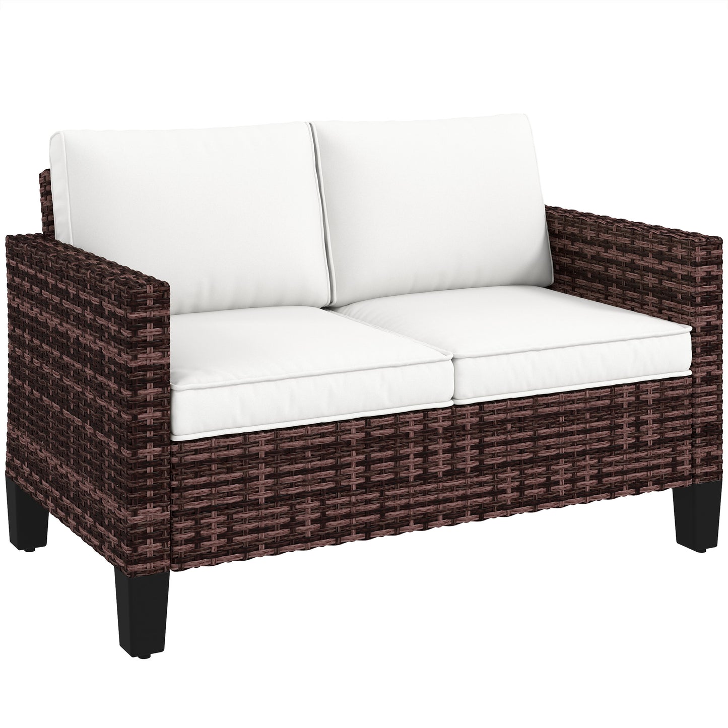 Two-Seater Rattan Outdoor Sofa