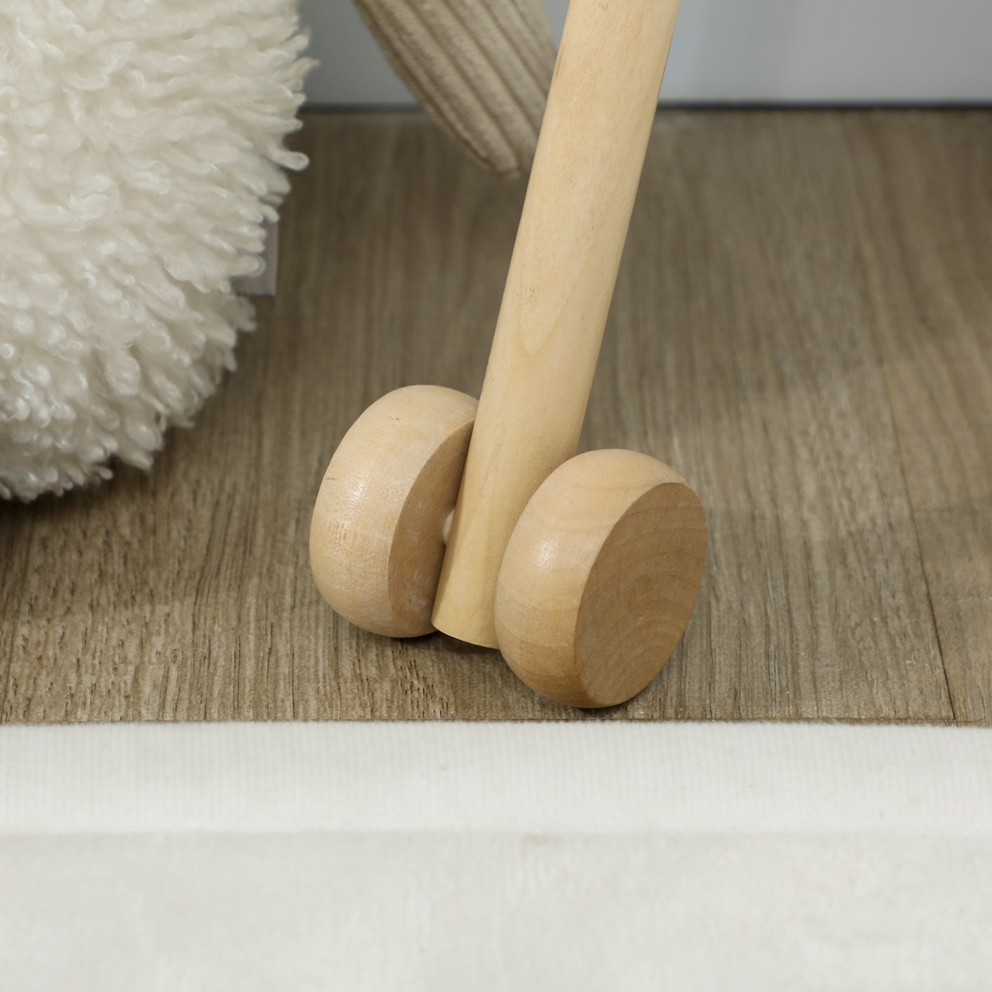 Unicorn Stick Horse with Wood Wheels
