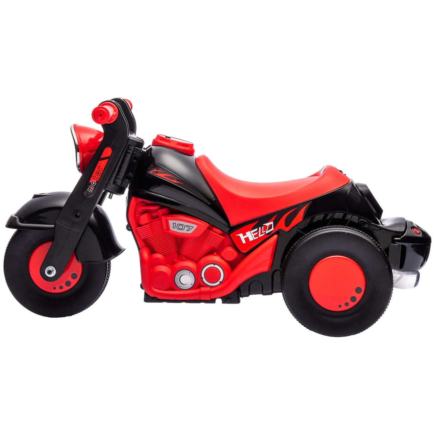 Foot To Floor Sliding Kids Ride On Car with Music, Bubble