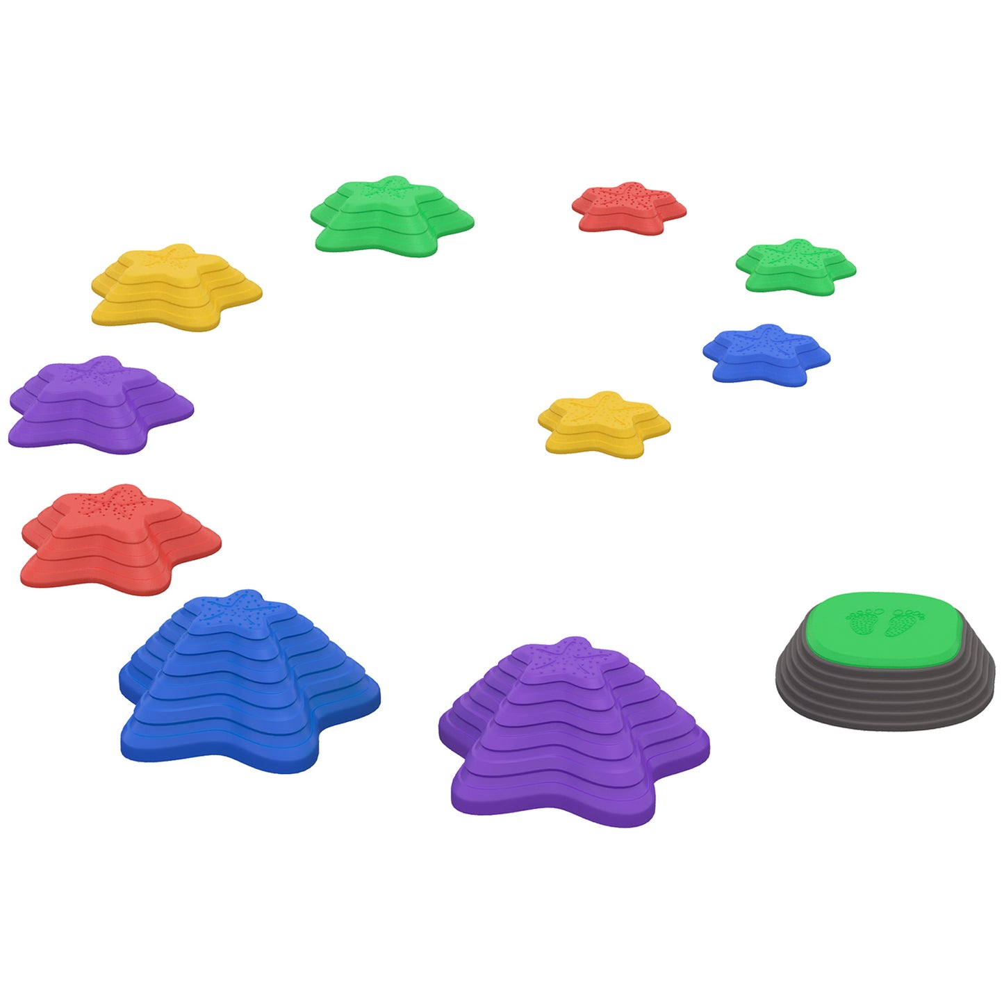 Stepping Stones Kids, 11 Pieces Balance Stones for Obstacle Course