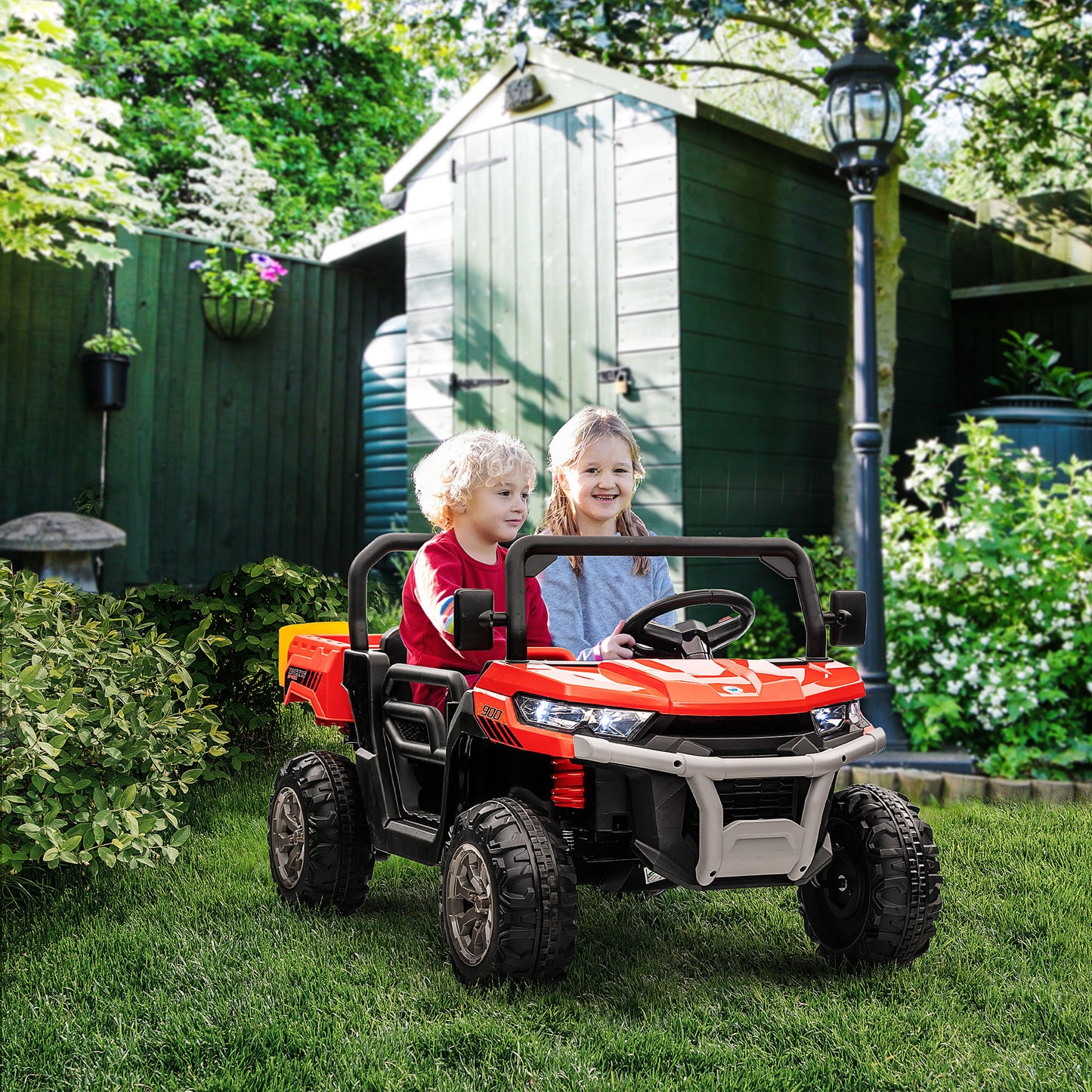 12V 2 Seater Kids Electric Ride-On Car with Electric Bucket
