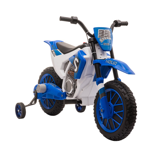 12V Kids Electric Motorcycle Ride-On, with Training Wheels