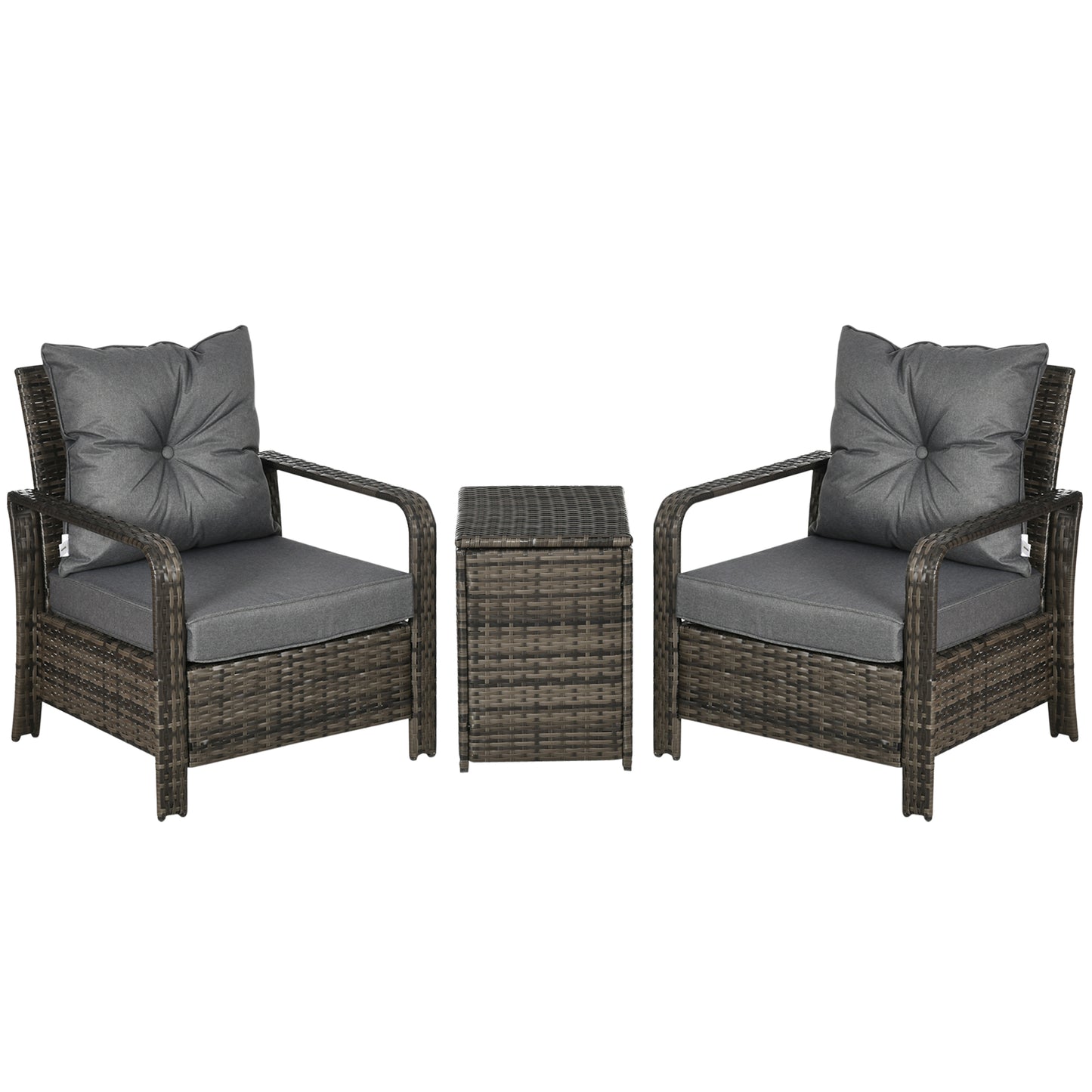 3 Pieces Rattan Bistro Set (2)