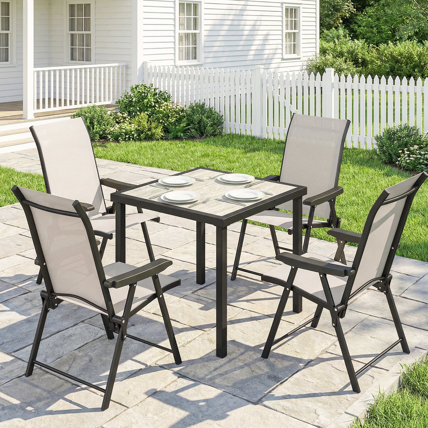 5 Pieces Outdoor Dining Set