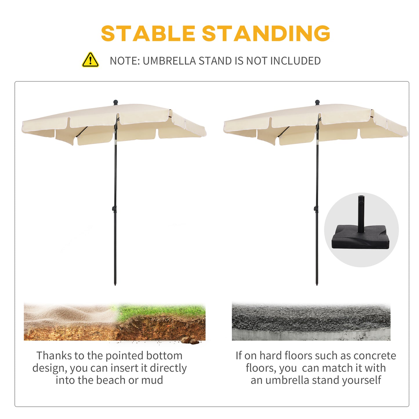 Garden Parasol Umbrella, Outdoor Market Table Umbrella