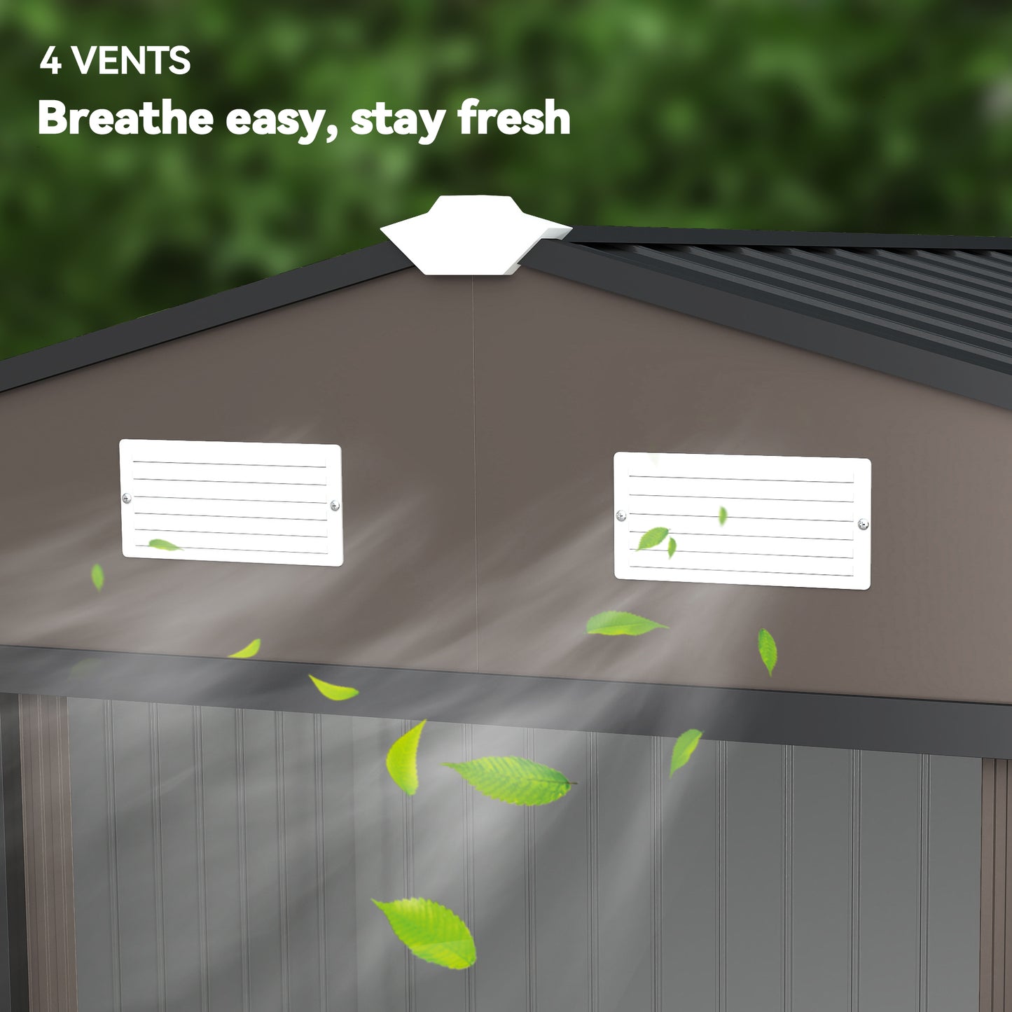 9 x 6FT Garden Metal Storage Shed Outdoor Storage Shed