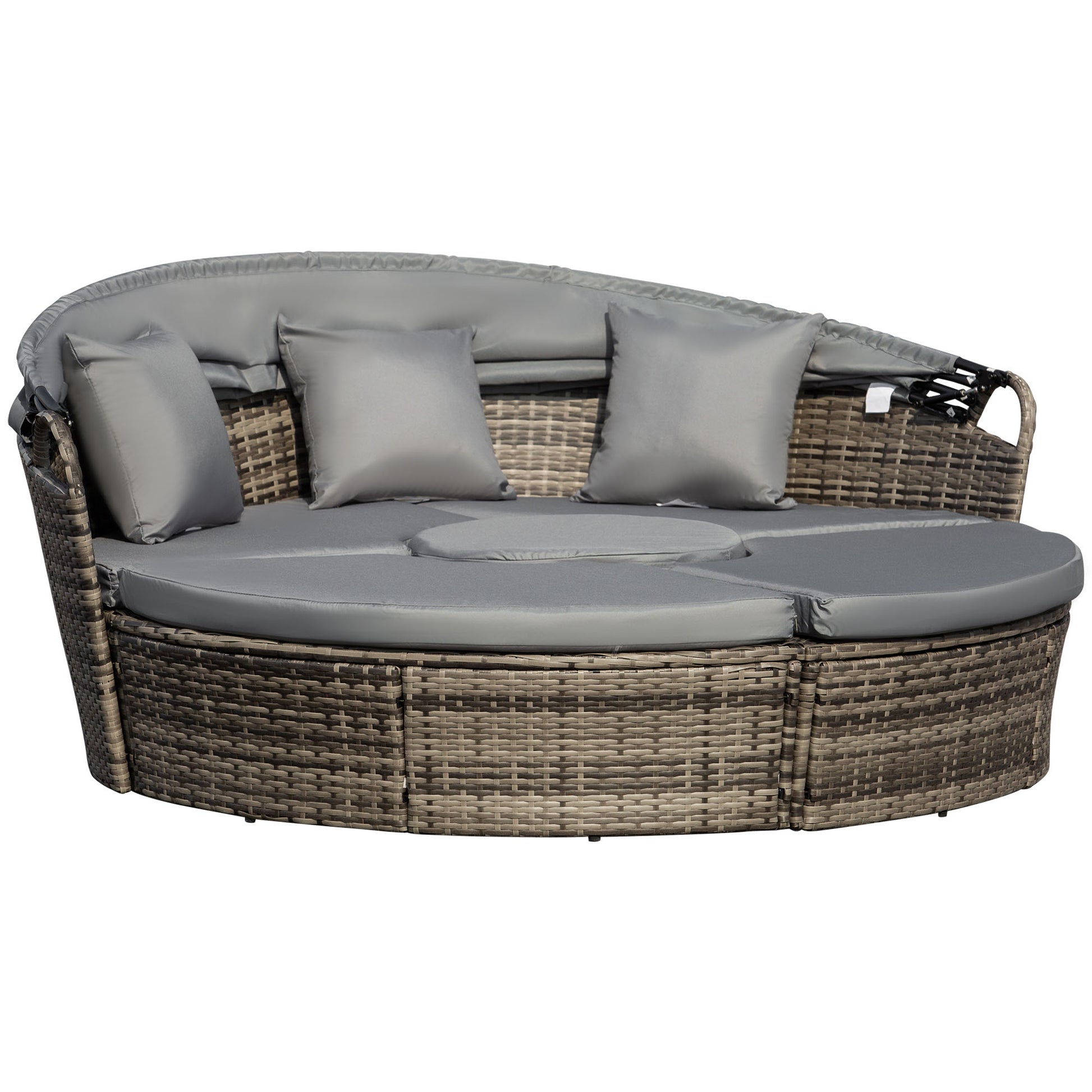 Outdoor PE Rattan Garden Furniture with Cushioned (1)