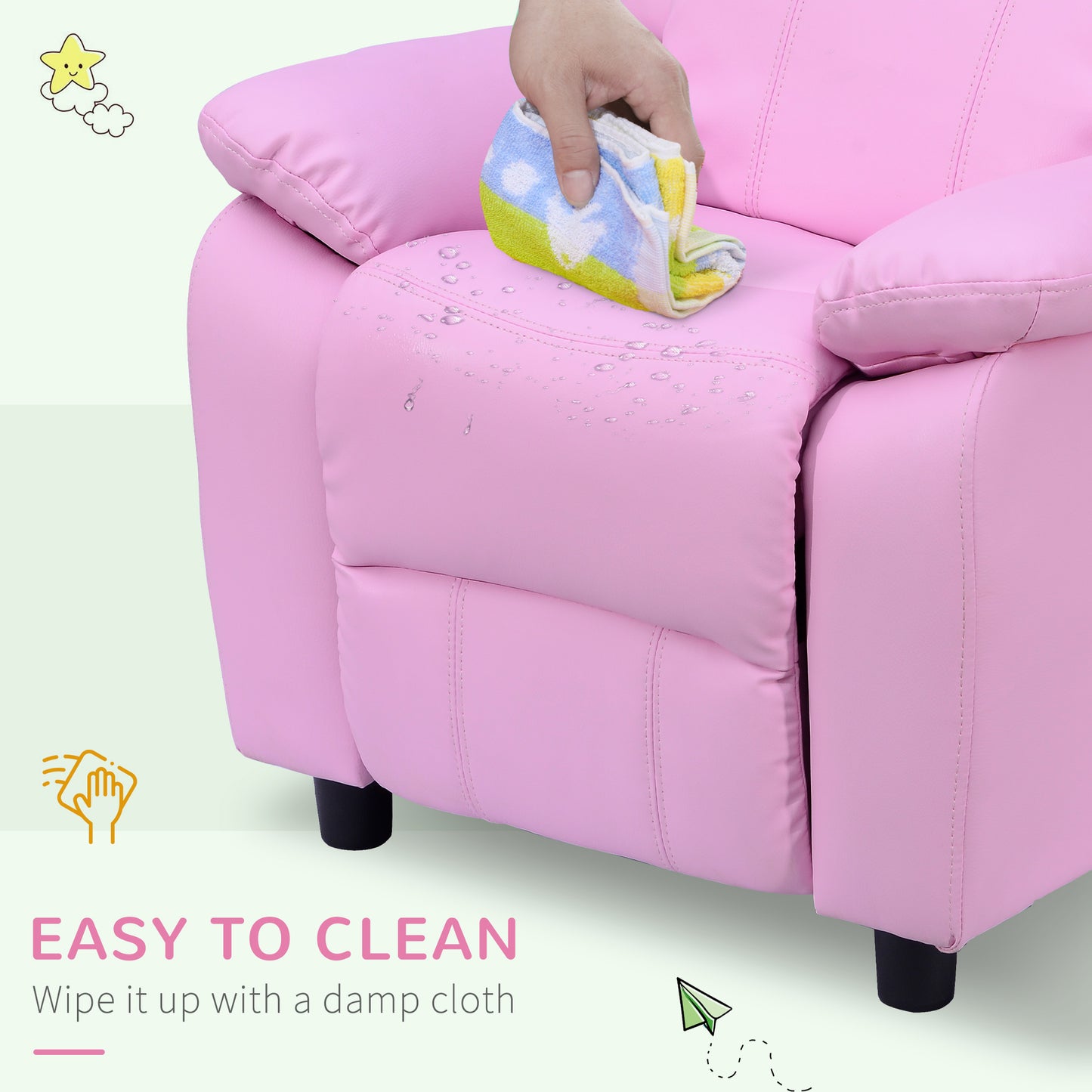 Kids Sofa Armchair Toddler Recliner Children's  Chair Lounger Games