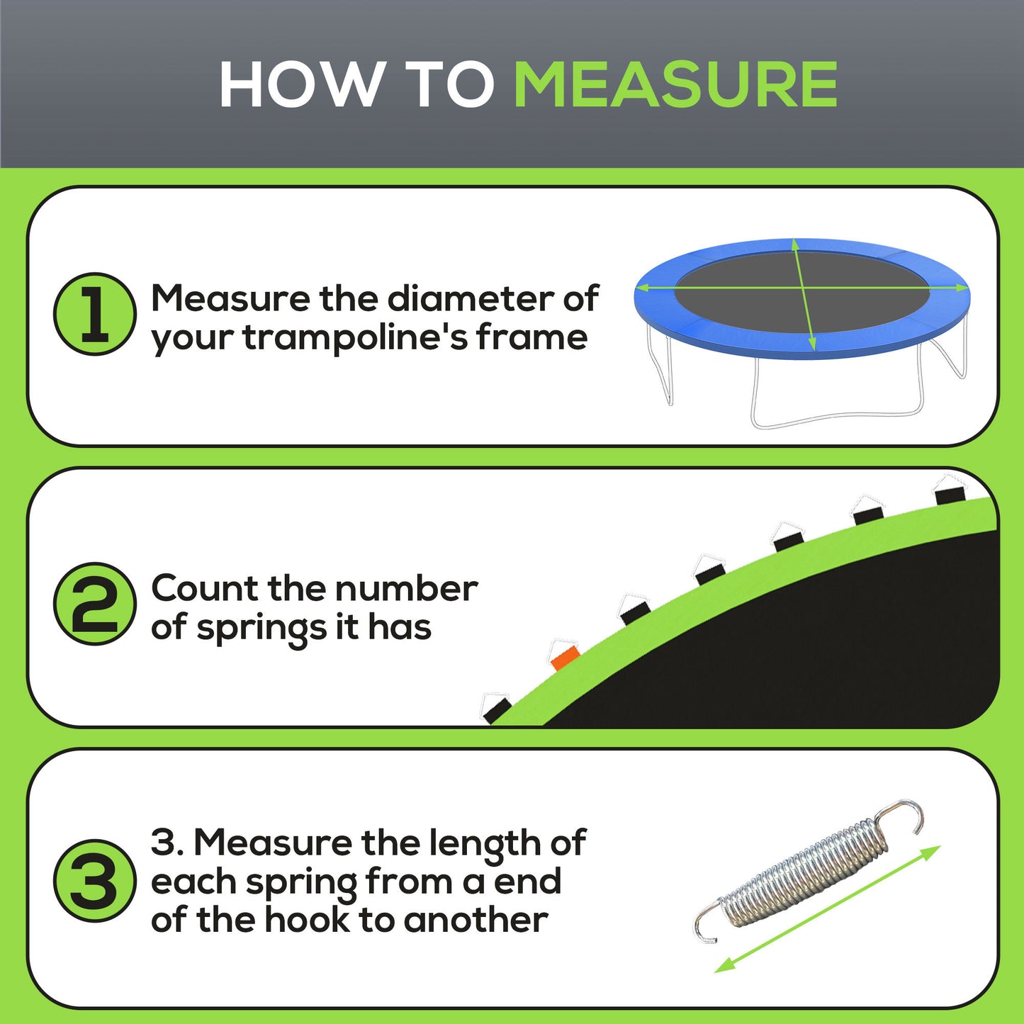 Replacement Trampoline Mat with Spring Pull Tool, 72 V-Hooks