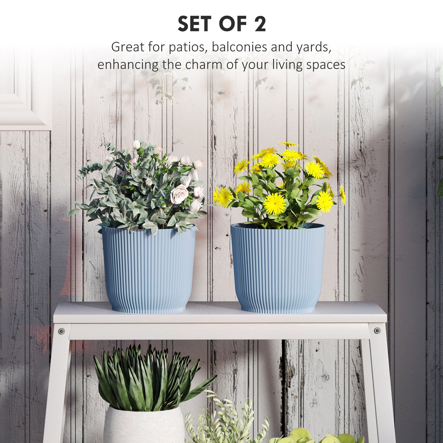 Set of Two Ф22cm Planters