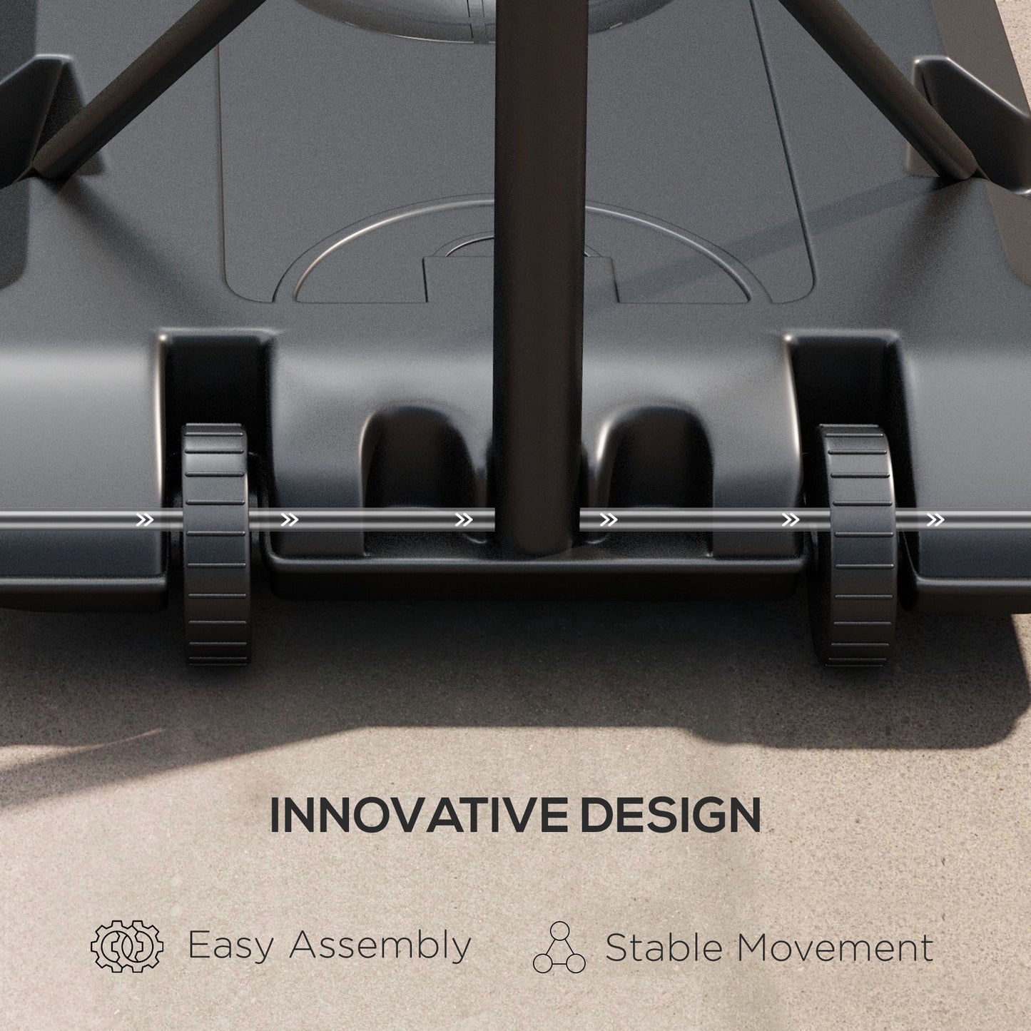 Adjustable Basketball Stand Net System, with Wheels, Enlarged Base