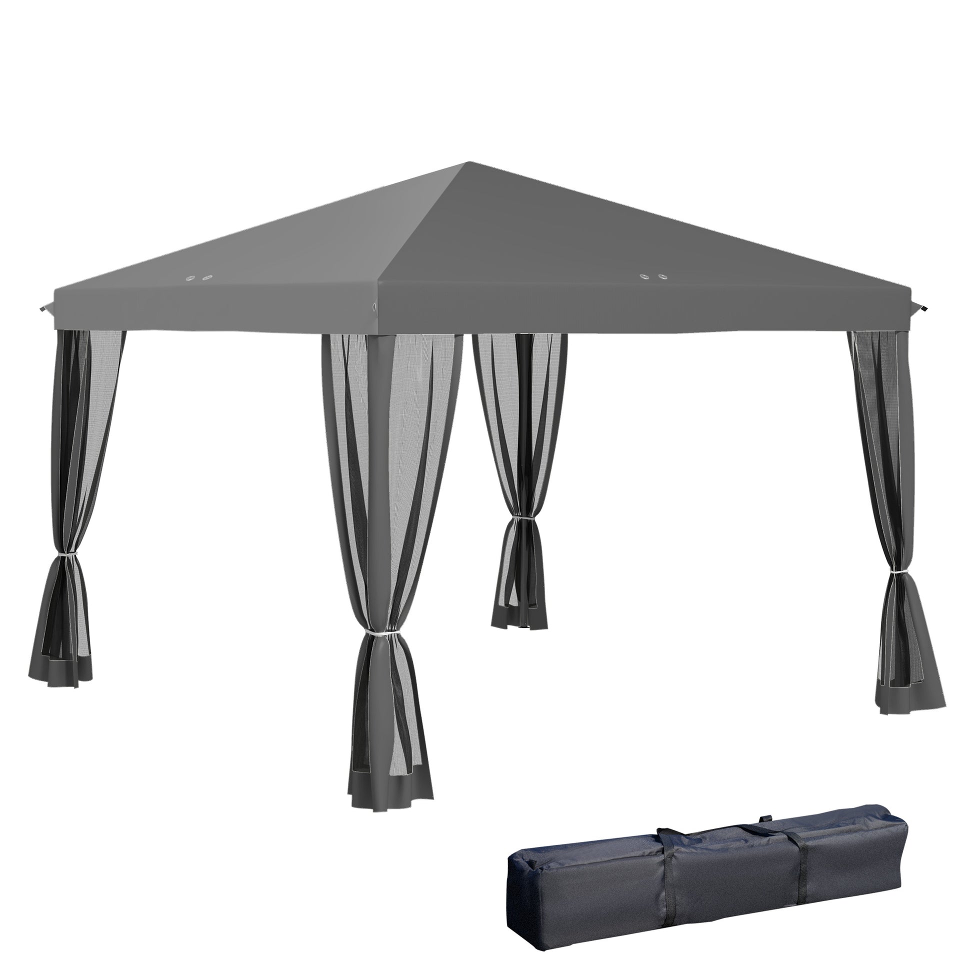 3 x 3 m Pop Up Gazebo, 420D Garden Tent Canopy