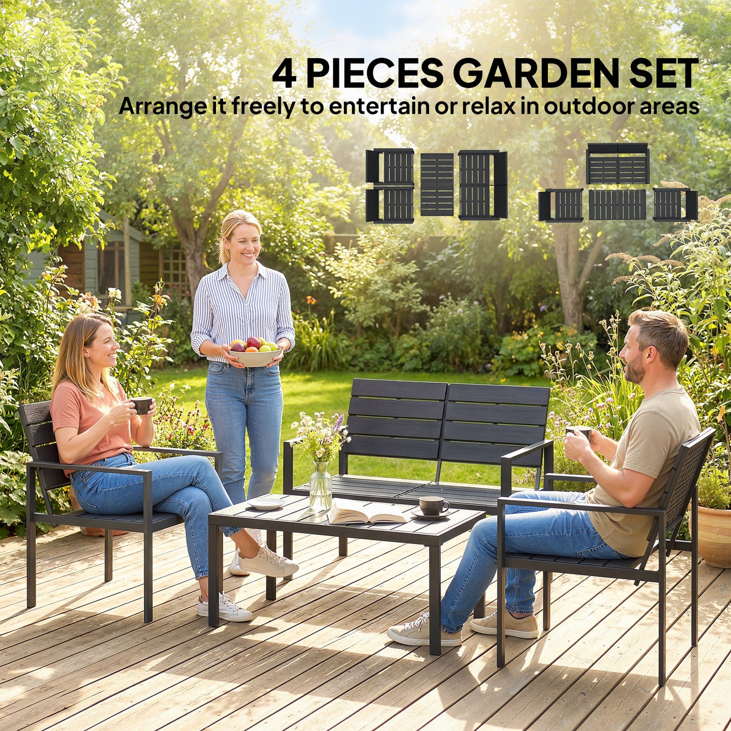 4 Piece Garden Furniture Set (1)