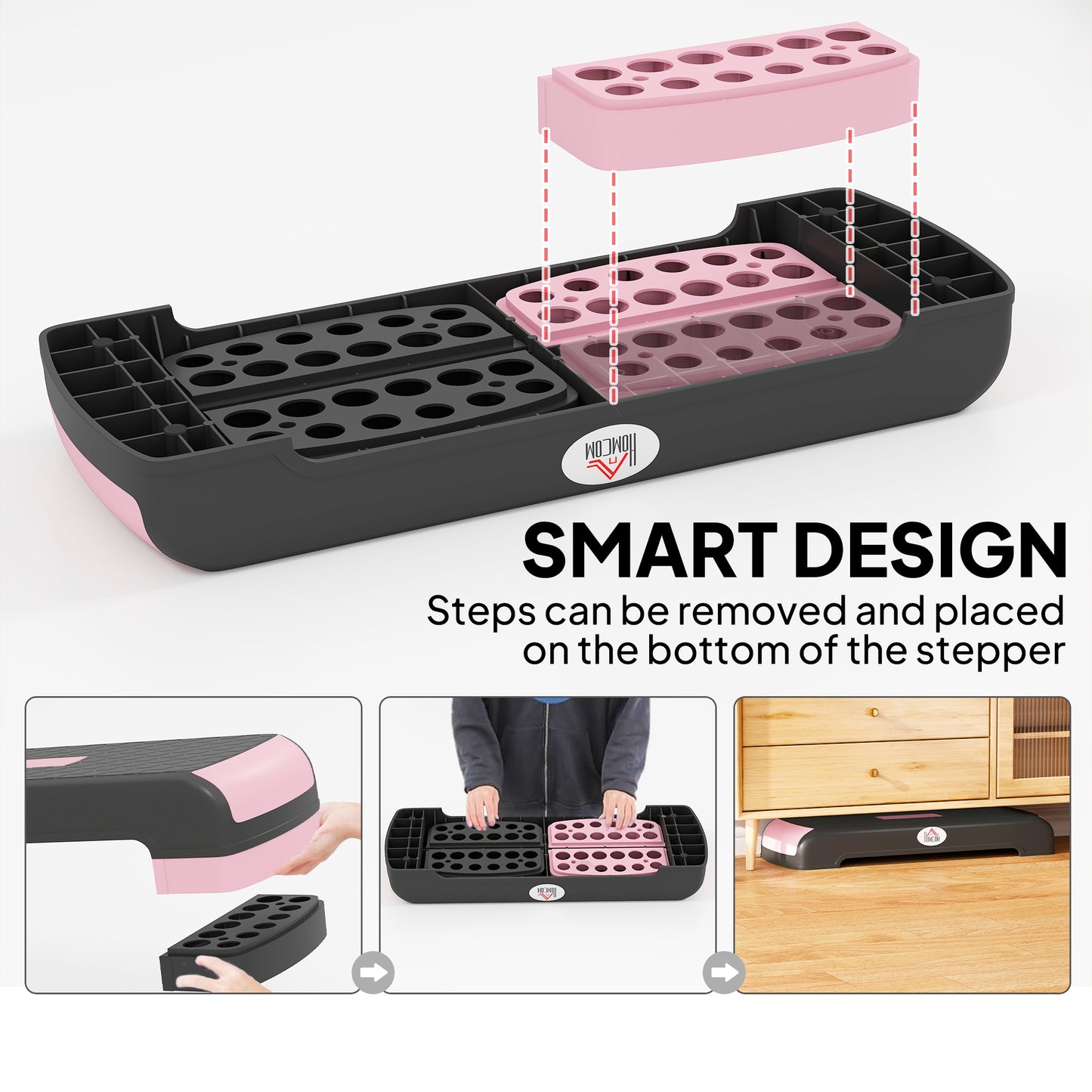 Aerobic Step with 3-Level Adjustable Heights for Home (1)