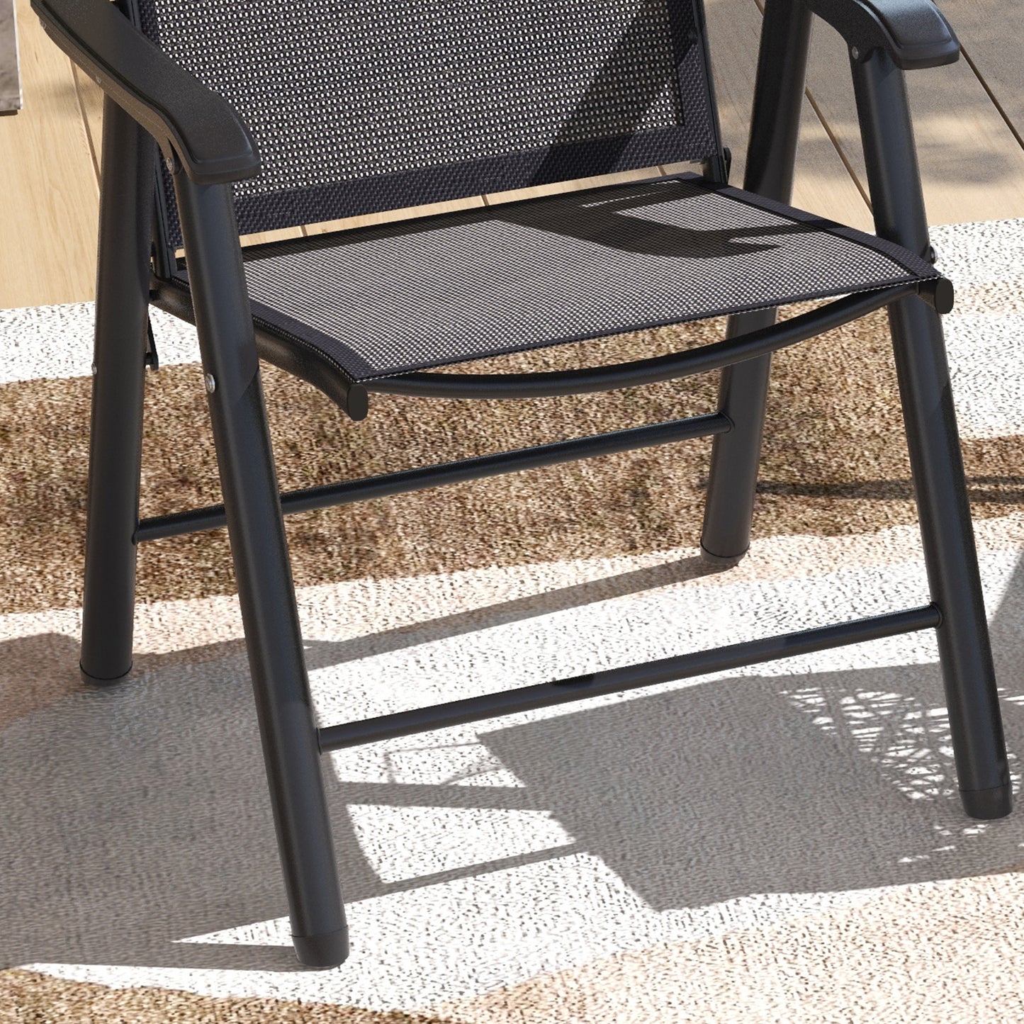 Folding Garden Chairs, Metal Frame Garden Chairs Outdoor Patio Park