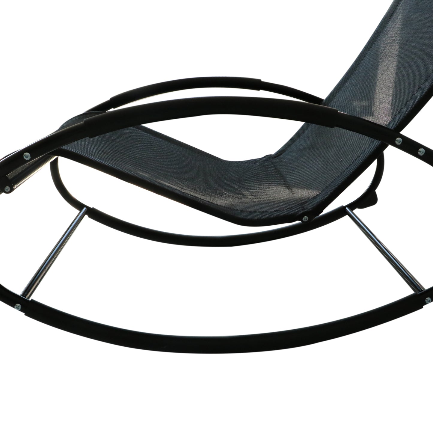 Rocking Chair Sun Lounger Recliner Rocker Texteline Fabric Patio