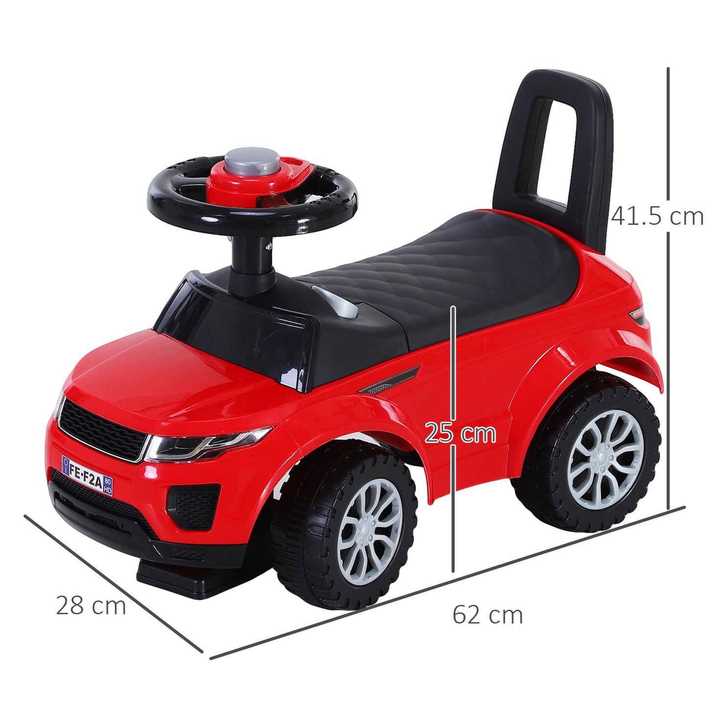 3-in-1 Ride On Car Foot To Floor Slider Toddler w/ Horn Steering