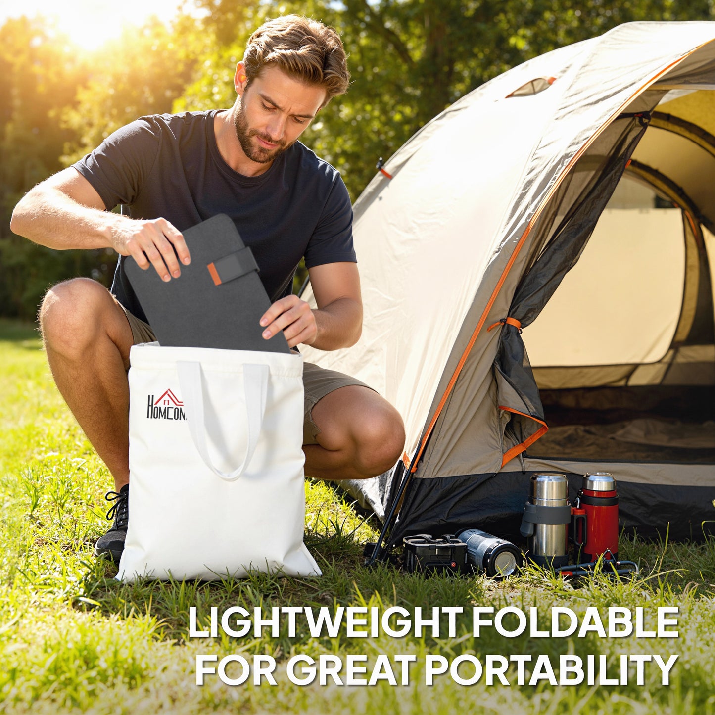 36W Foldable Solar Panel, Portable Solar Charger Type-C to USB-A