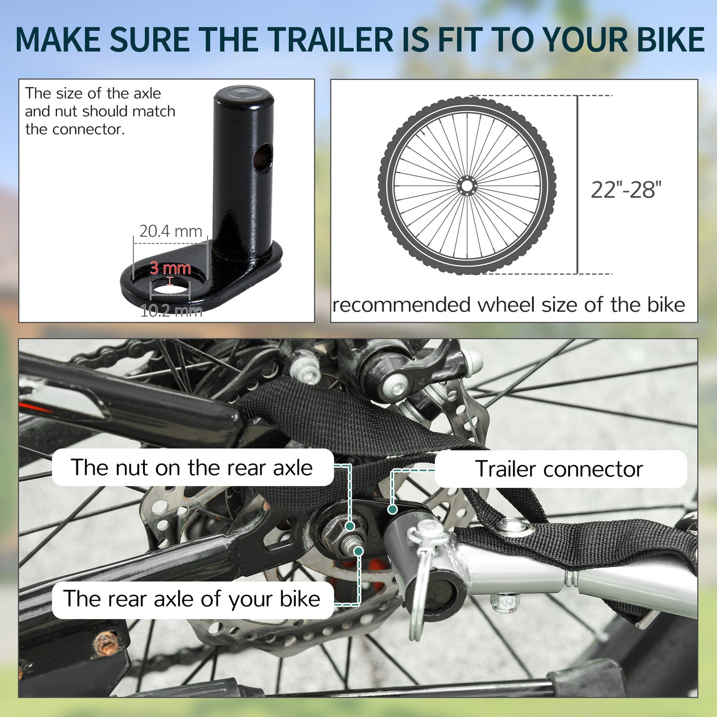 Two-Wheel Bicycle Large Cargo Wagon Trailer Oxford Fabric (1)
