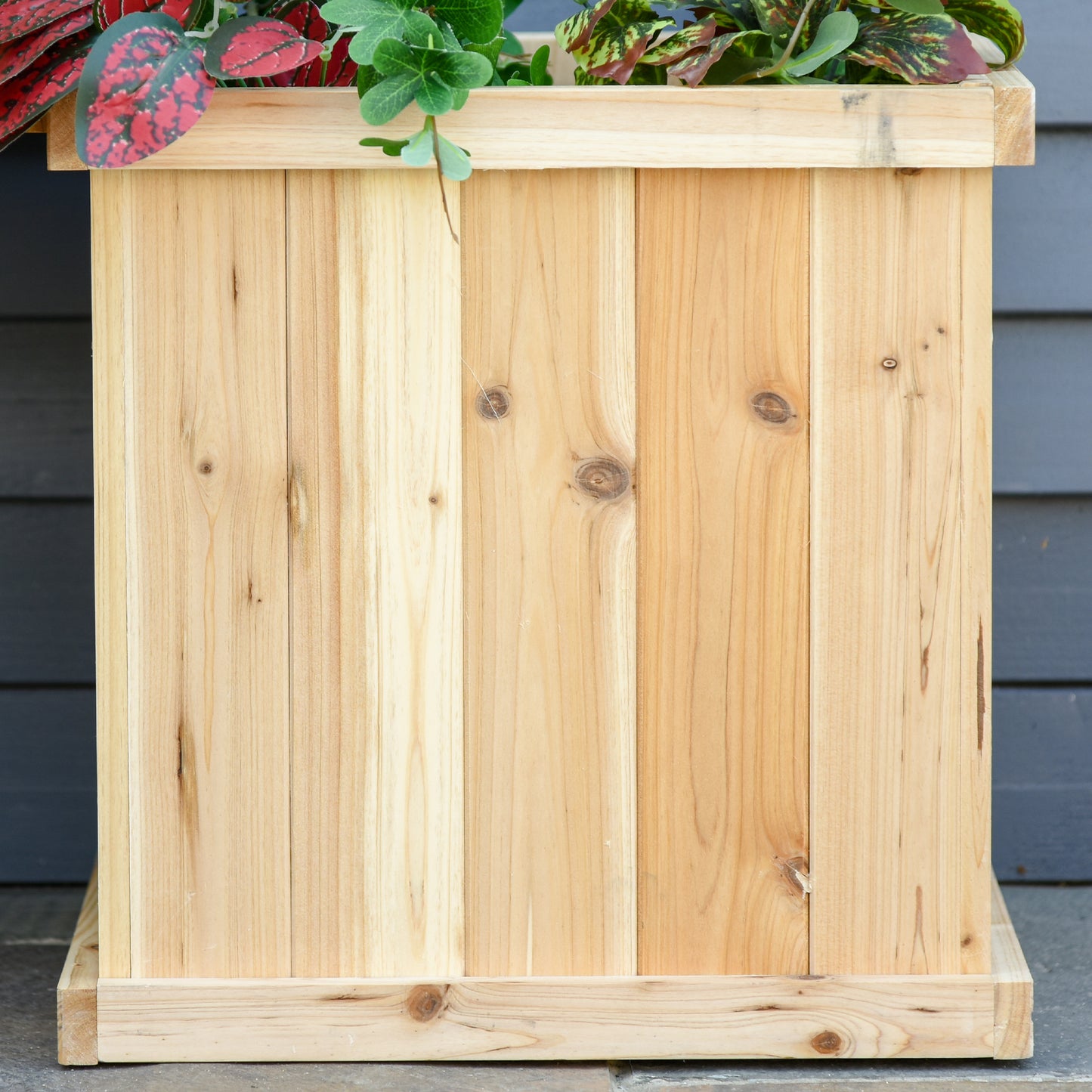 37L Wooden Garden Planter & Bench Combination Garden Raised Bed