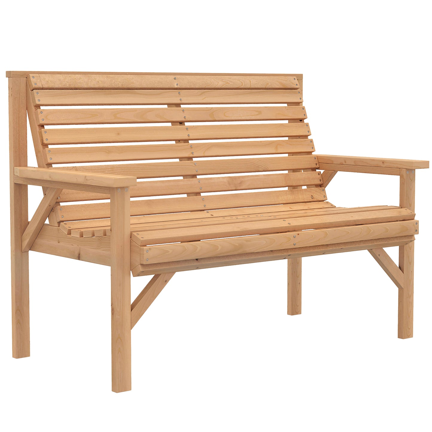 2 Seater Wooden Garden Bench